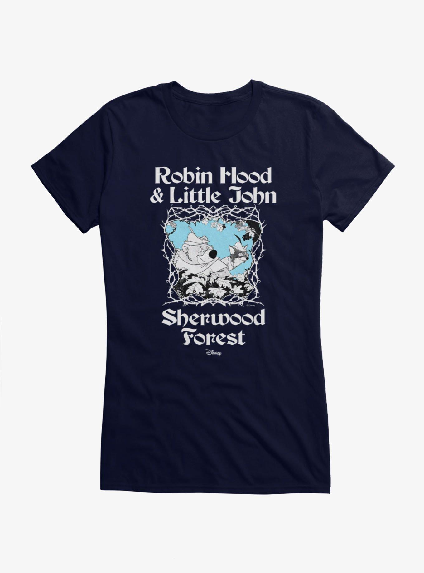 Disney Robin Hood & Little John Peek Over Sherwood Forest Girls T-Shirt Hot Topic Exclusive, , hi-res