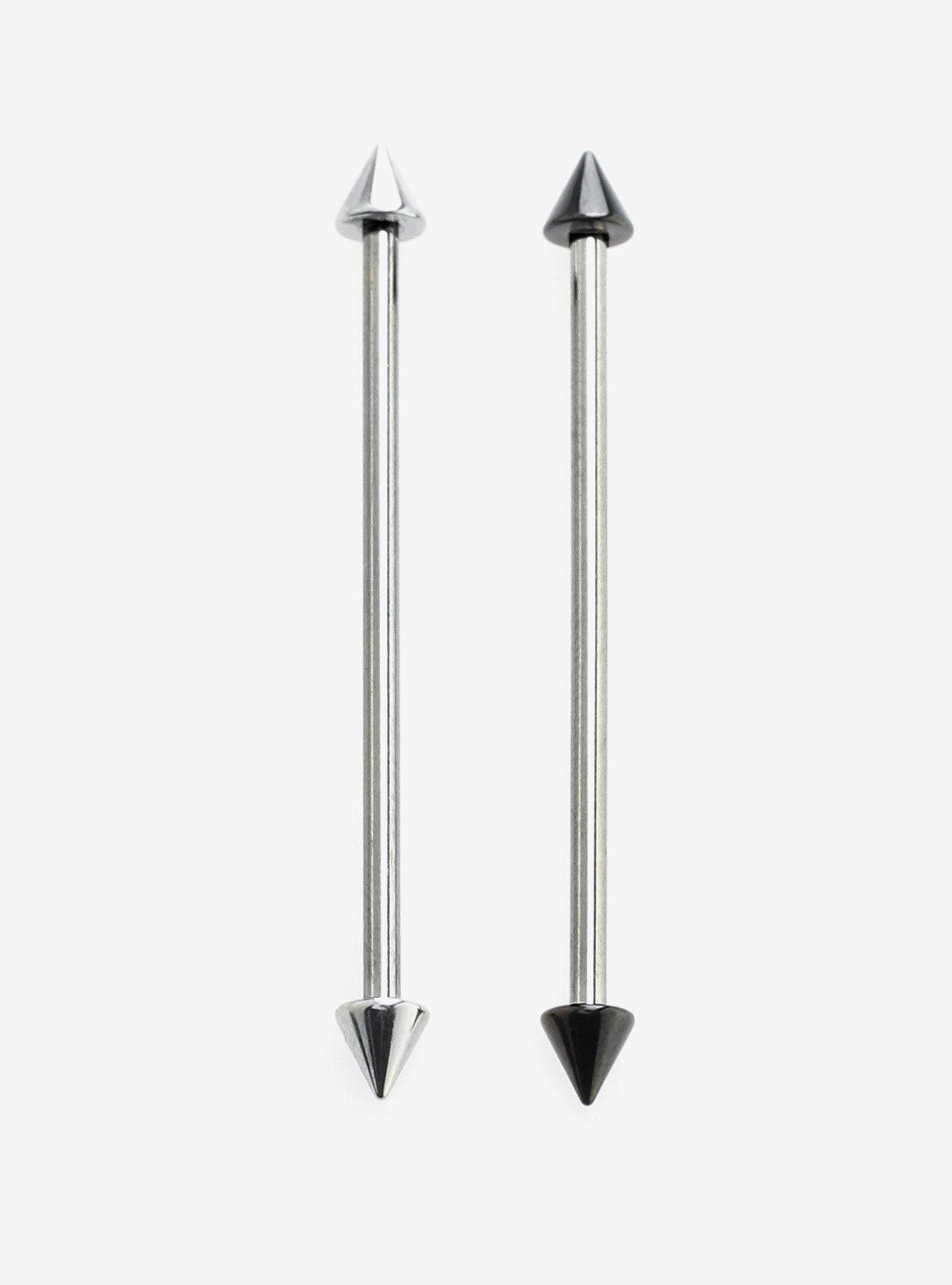 Steel Spike Industrial Barbell 2 Pack, , hi-res
