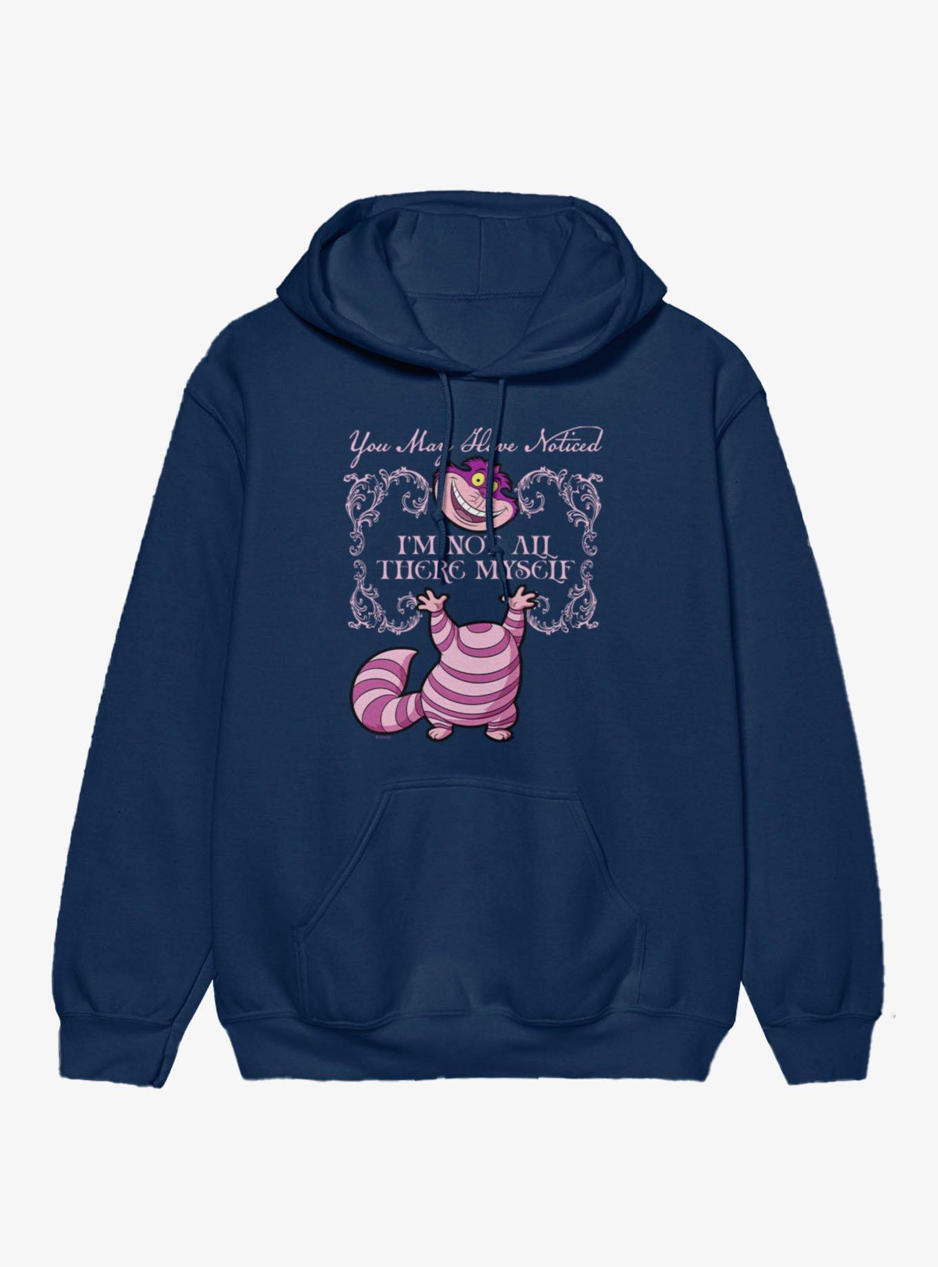 Disney Alice In Wonderland Notice Cat Is Not All Here Cheshire Hoodie, , hi-res