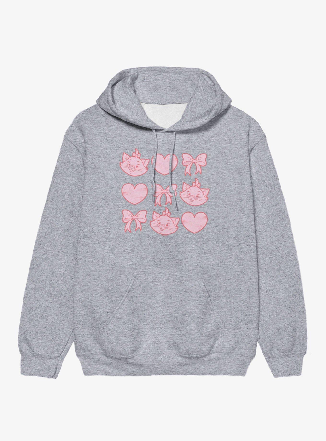 Disney Aristocats Marie Hearts And Bows Hoodie, , hi-res