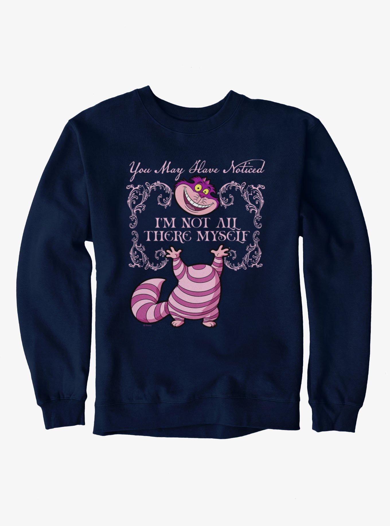 Disney Alice In Wonderland Notice Cat Is Not All Here Cheshire Sweatshirt, , hi-res