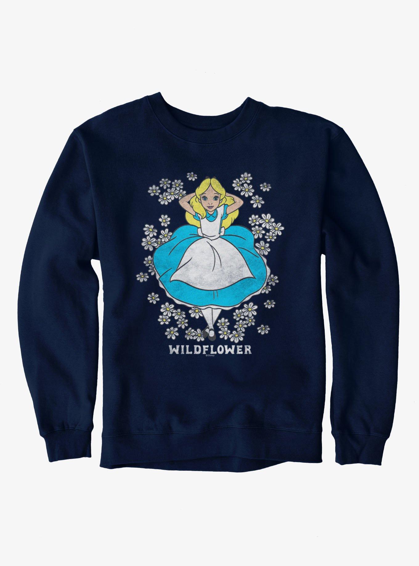 Disney Alice In Wonderland Wildflower Bed Sweatshirt, , hi-res