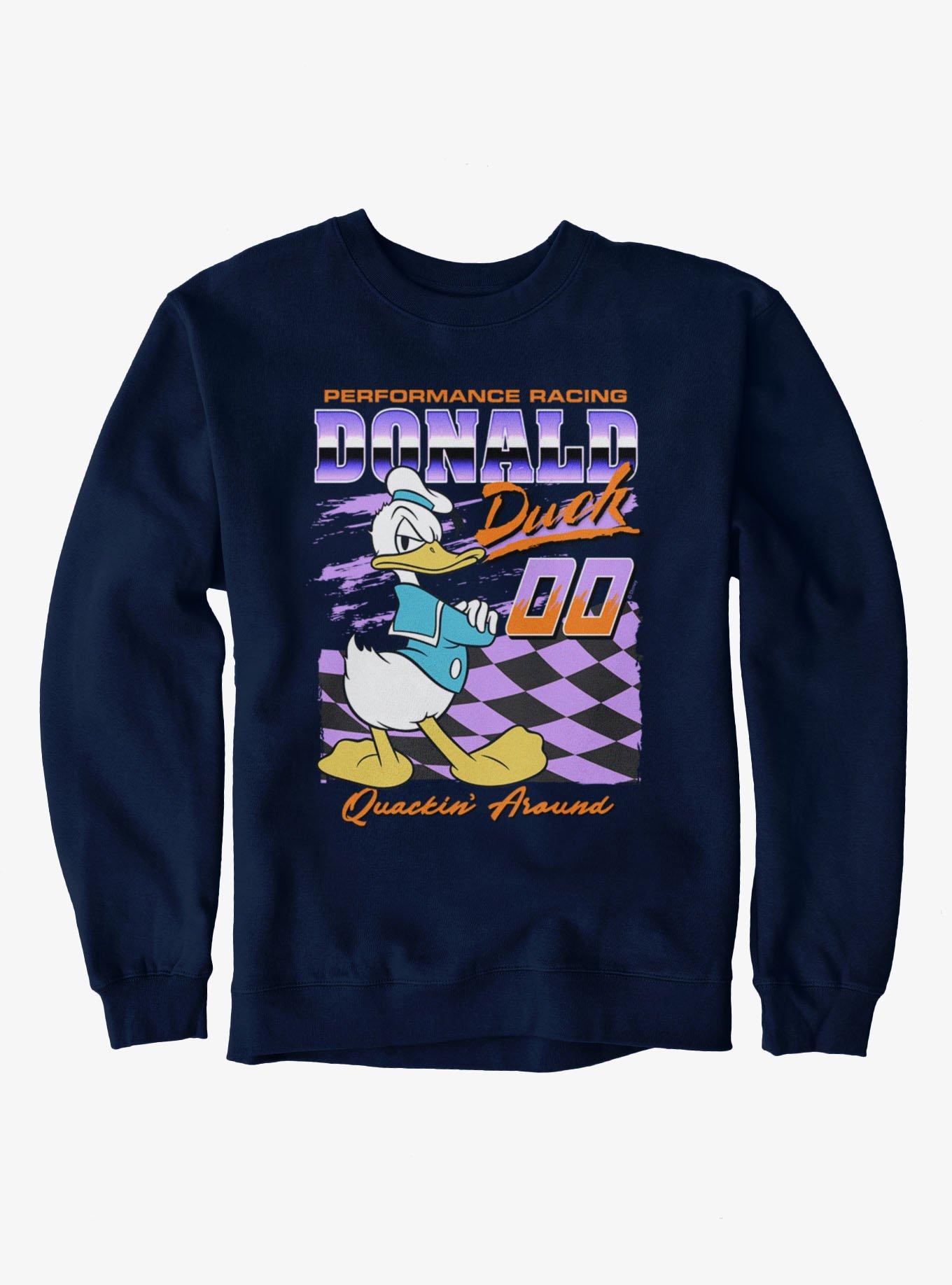Disney Mickey And Friends Donald Racing Quackin Around Sweatshirt, , hi-res