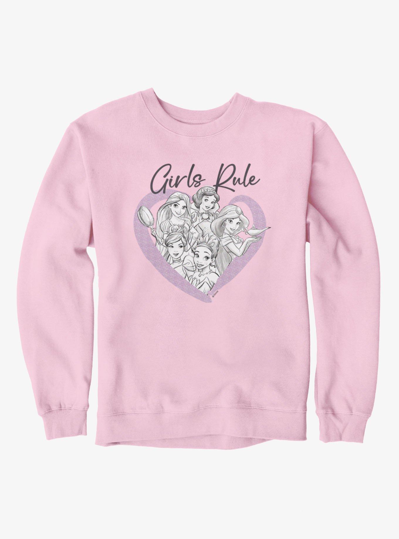 Disney Princesses Girls Rule Heart Group Sweatshirt, , hi-res