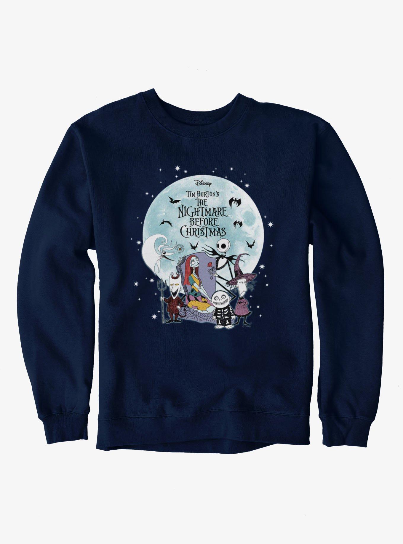 Disney Nightmare Before Christmas Big Moon Grave Friends Sweatshirt, , hi-res