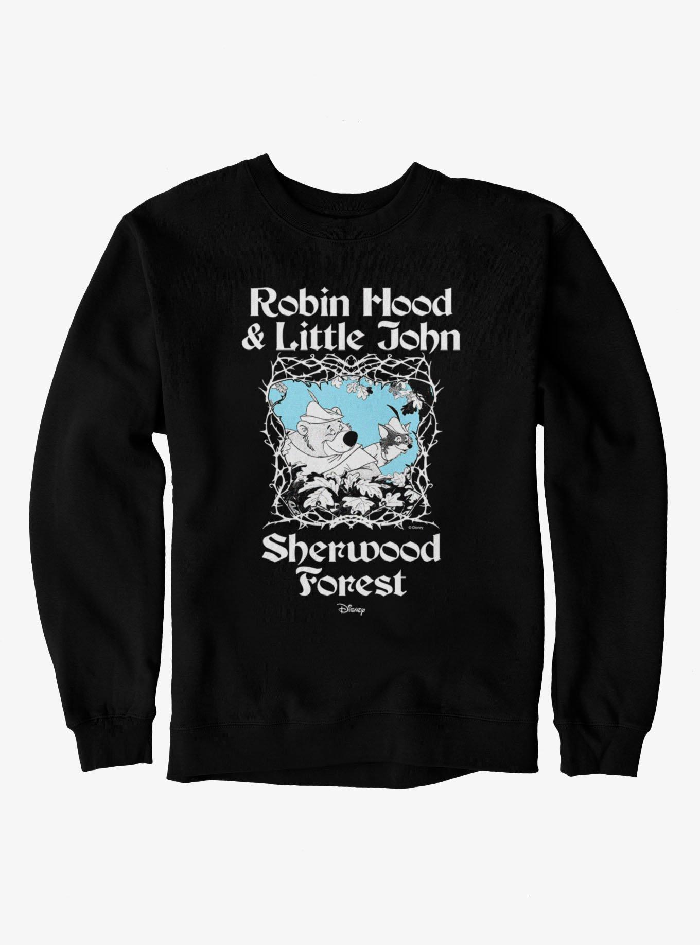 Disney Robin Hood & Little John Peek Over Sherwood Forest Sweatshirt Hot Topic Exclusive, , hi-res