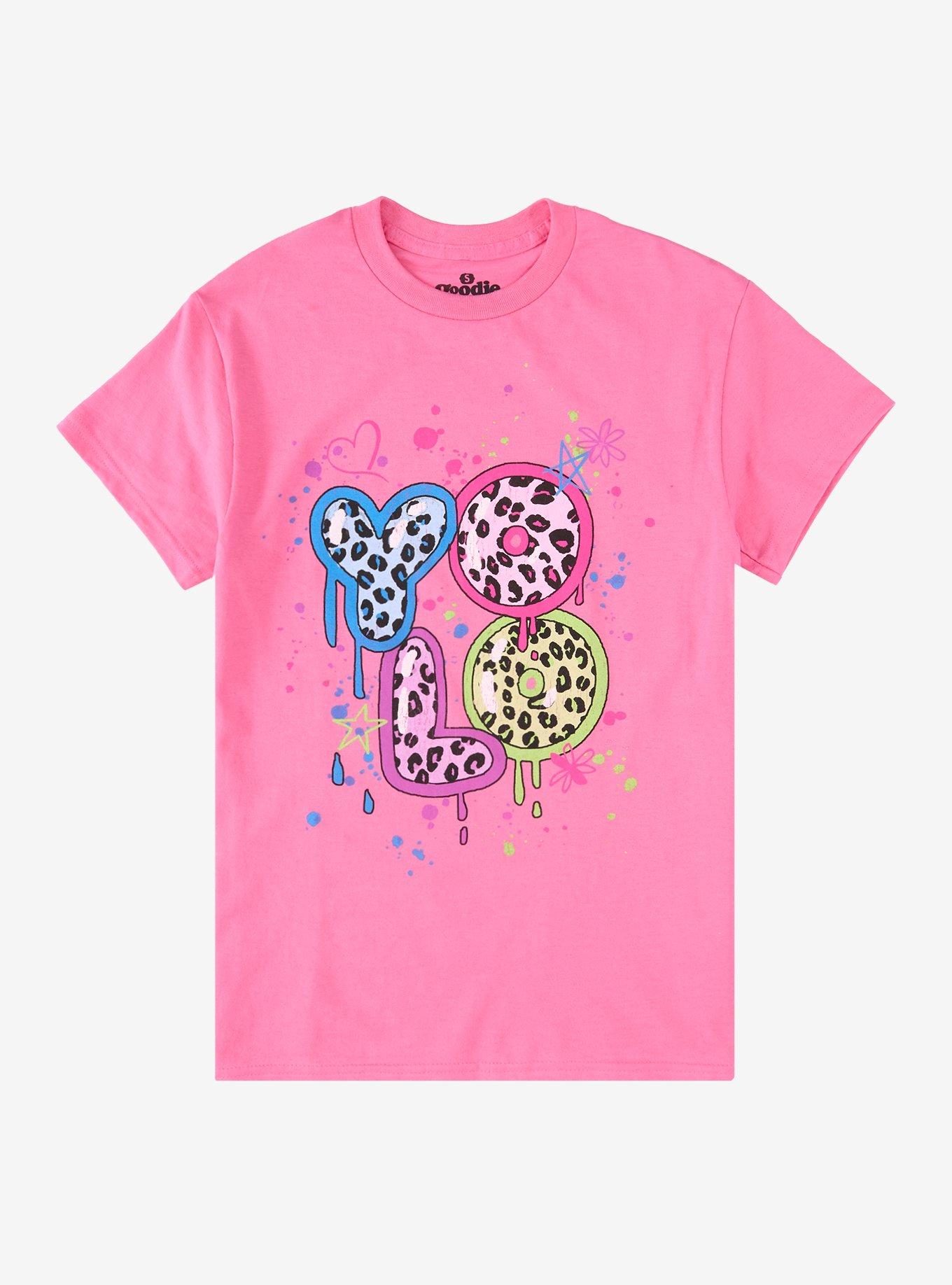 YOLO Leopard Print Neon T-Shirt By Goodie Two Sleeves, , hi-res