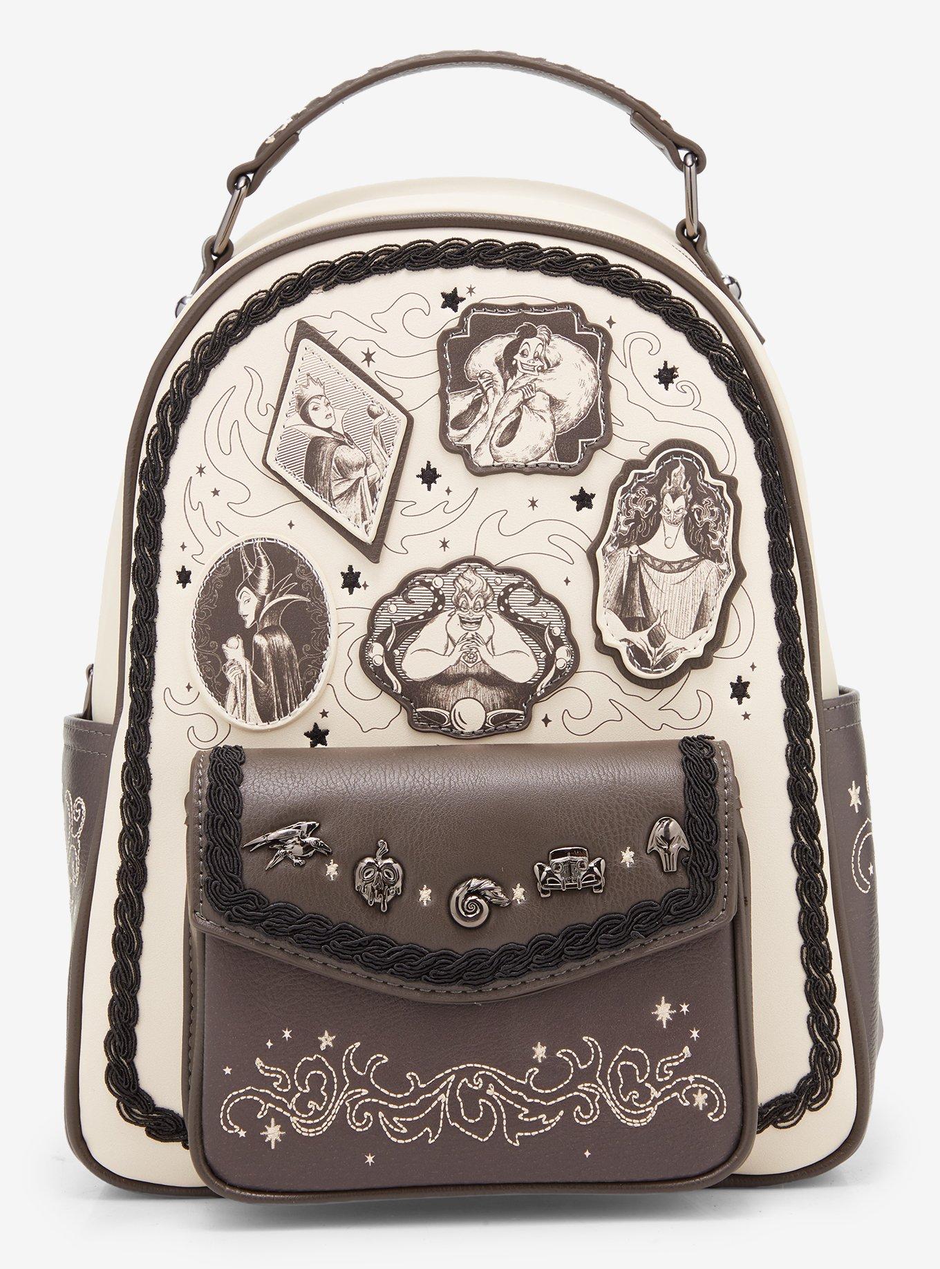 Disney Villains Portraits Tonal Mini Backpack - BoxLunch Exclusive
