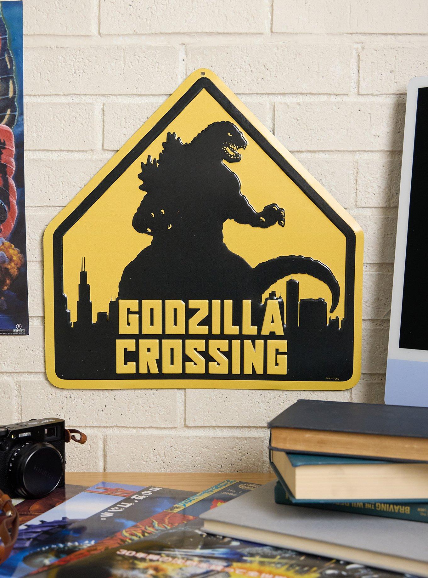 Godzilla Crossing Metal Wall Sign - BoxLunch Exclusive