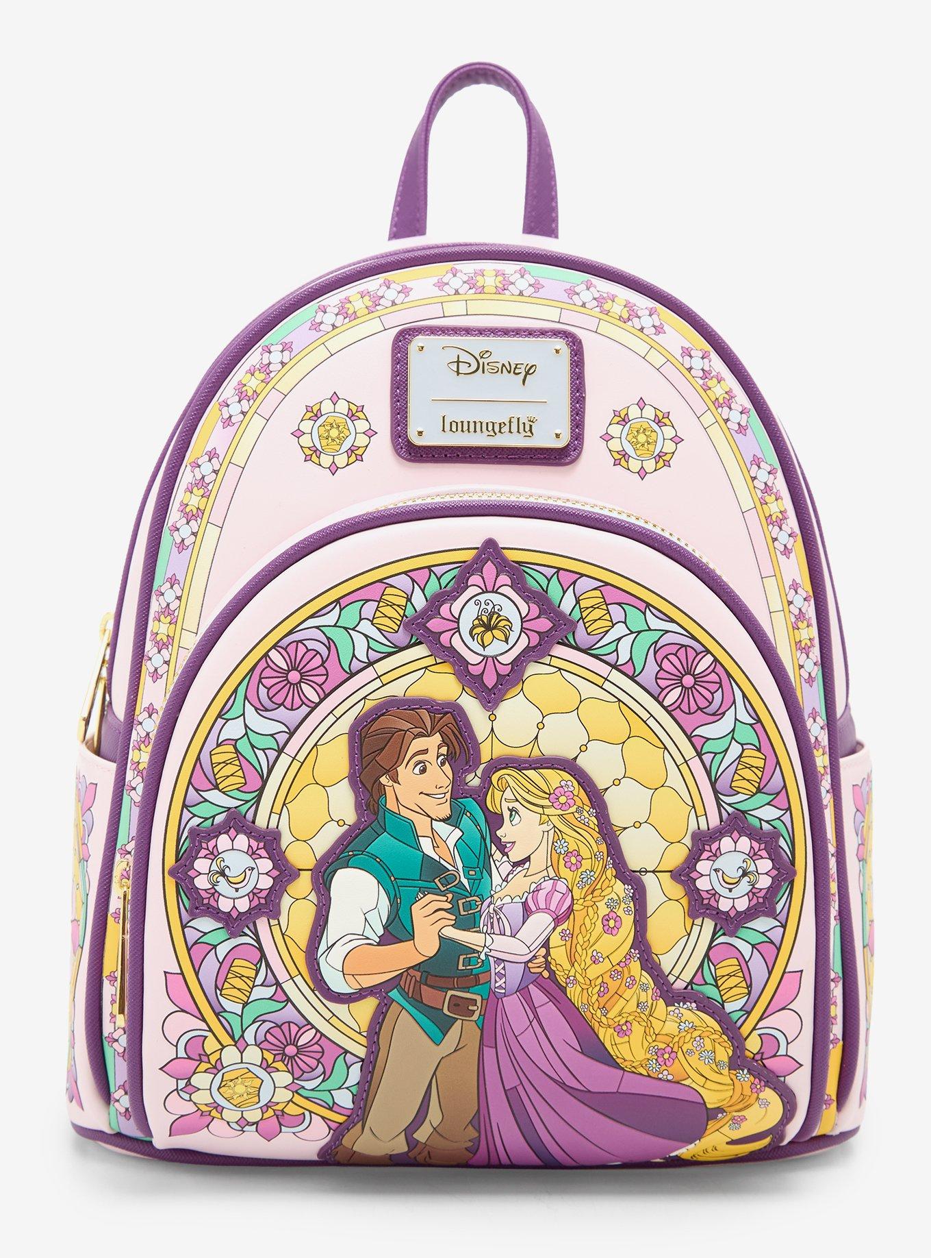 Loungefly Disney Tangled Stained Glass Rapunzel and Flynn Mini Backpack - BoxLunch Exclusive