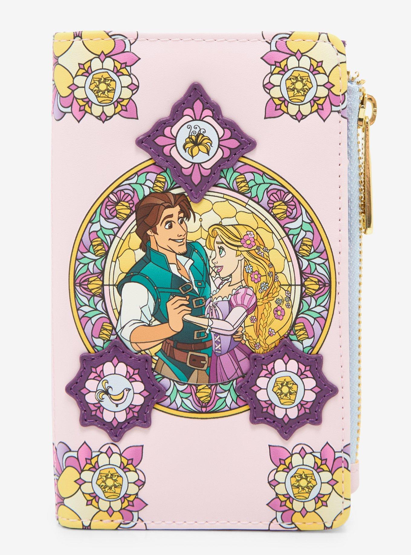 Loungefly Disney Tangled Stained Glass Rapunzel and Flynn Wallet - BoxLunch Exclusive