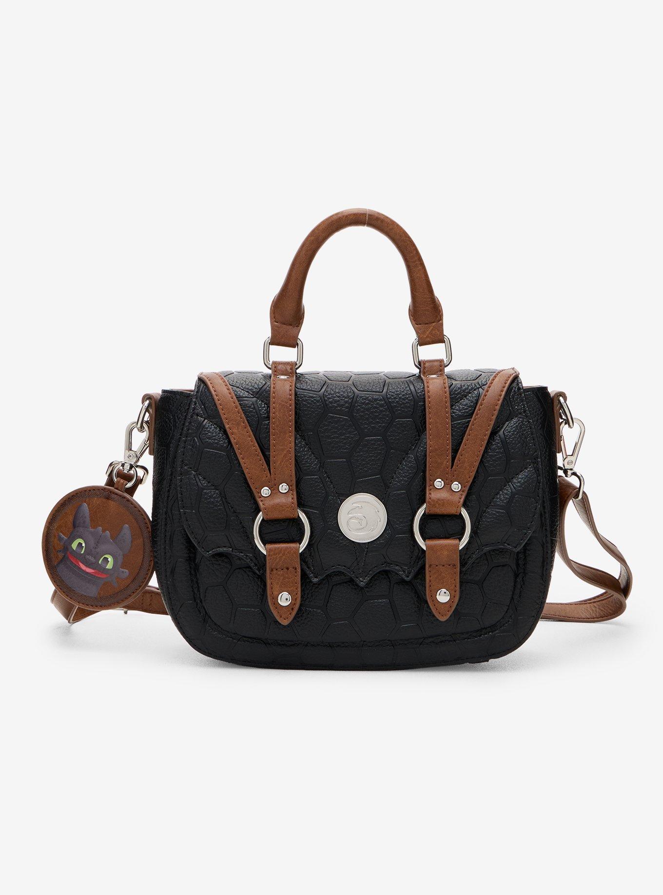 Loungefly DreamWorks How to Train Your Dragon Toothless Crossbody Bag with Keychain - BoxLunch Exclusive
