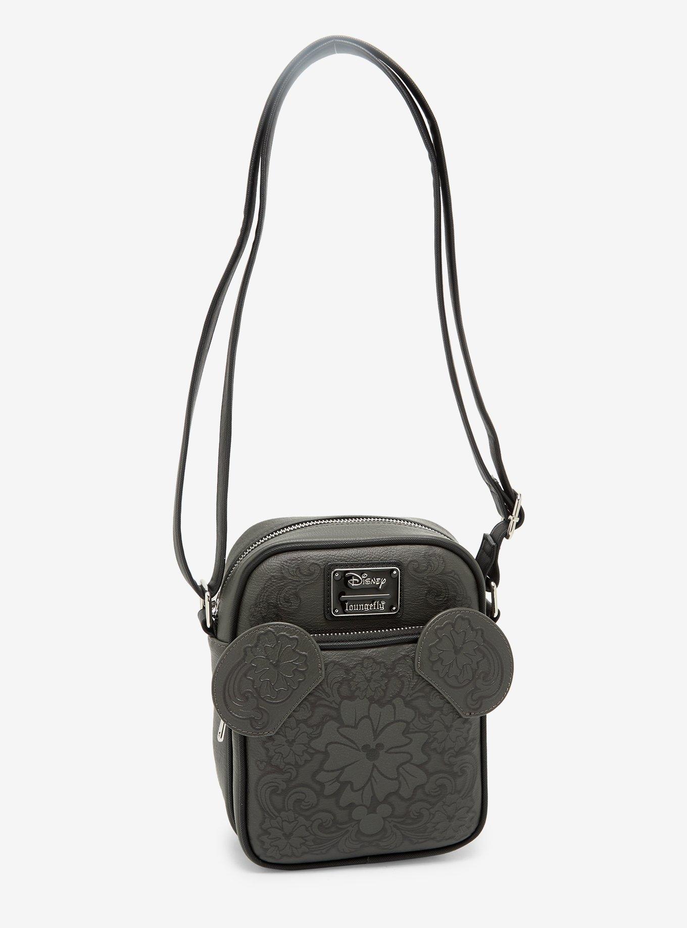 Loungefly Disney Mickey Mouse 3D Ears Tooled Crossbody Bag - BoxLunch Exclusive