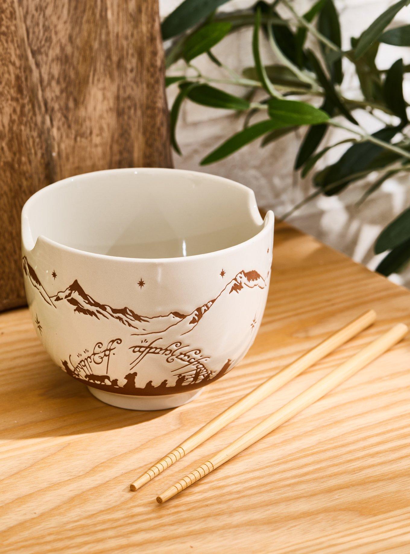 The Lord of the Rings Middle-earth Mountains Ramen Bowl with Chopsticks - BoxLunch Exclusive