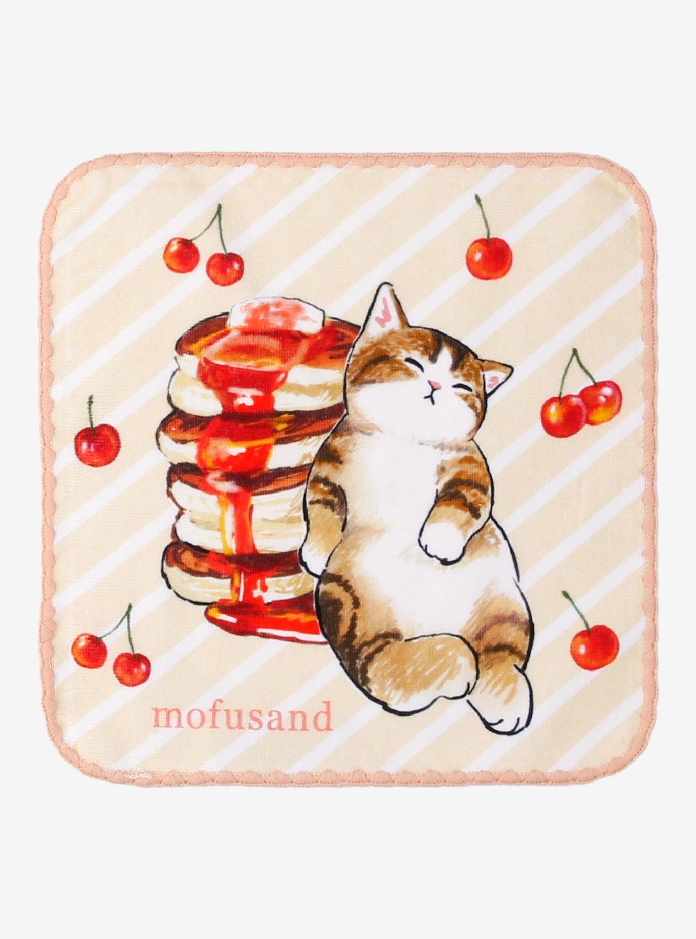 Mofusand Cherry Pancake Hand Towel, , hi-res