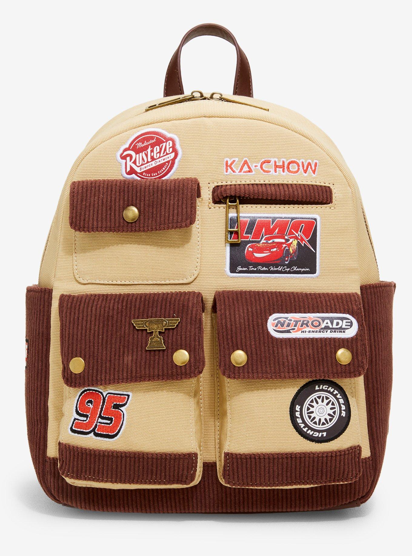 Disney Pixar Cars Lightning McQueen Patches Mini Backpack - BoxLunch Exclusive