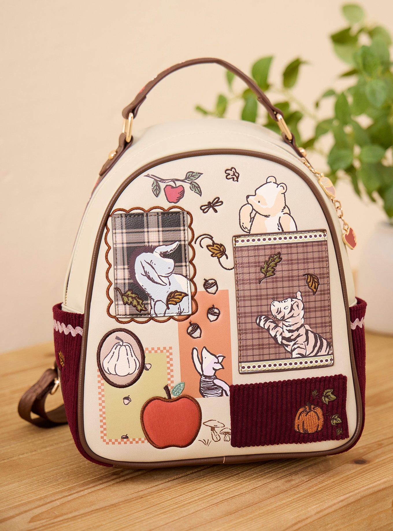Disney Winnie the Pooh Autumn Harvest Patchwork Corduroy Mini Backpack - BoxLunch Exclusive