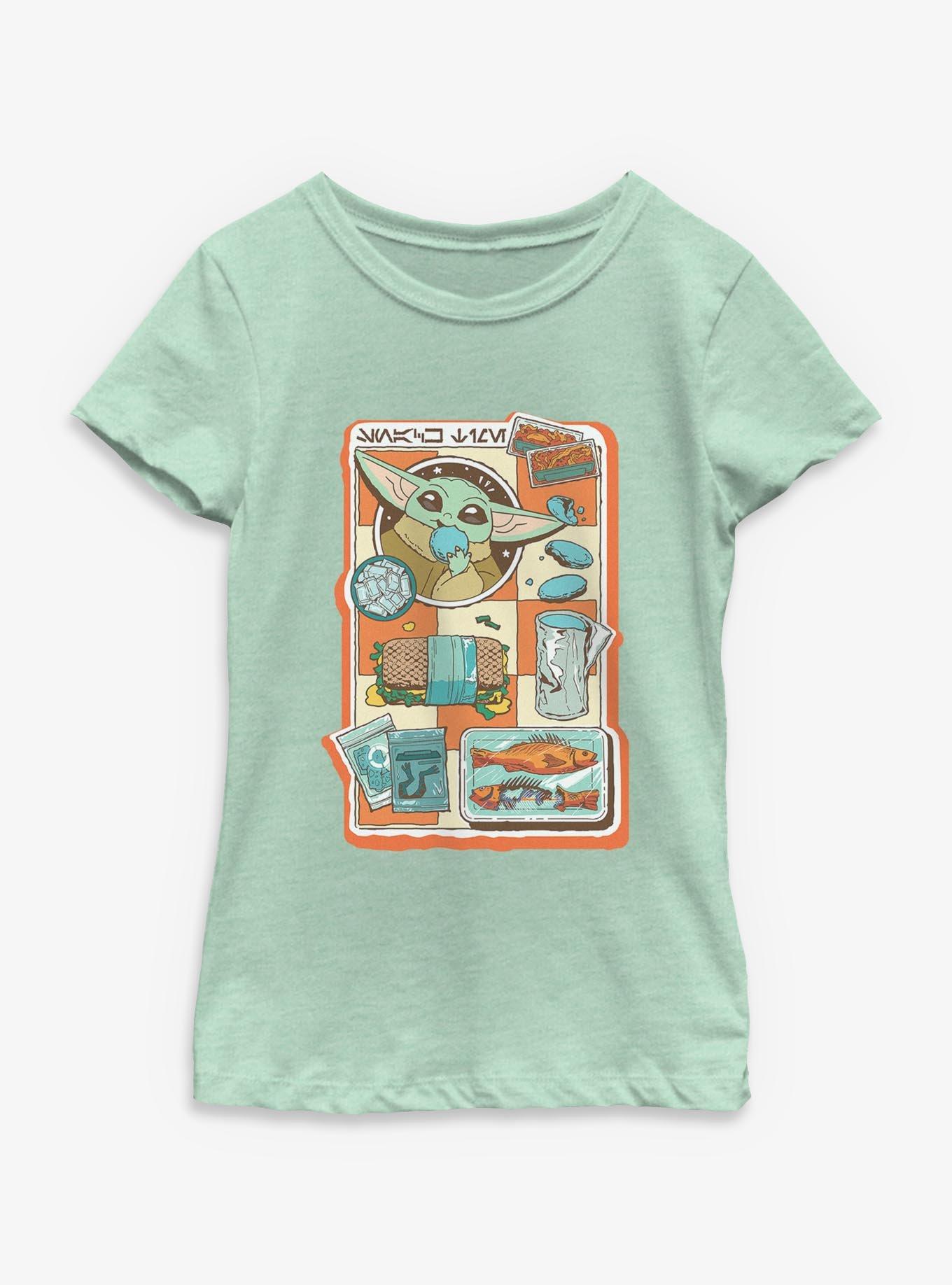 Star Wars: The Mandalorian And Grogu Grogu Snack Time Youth Girls T-Shirt, , hi-res