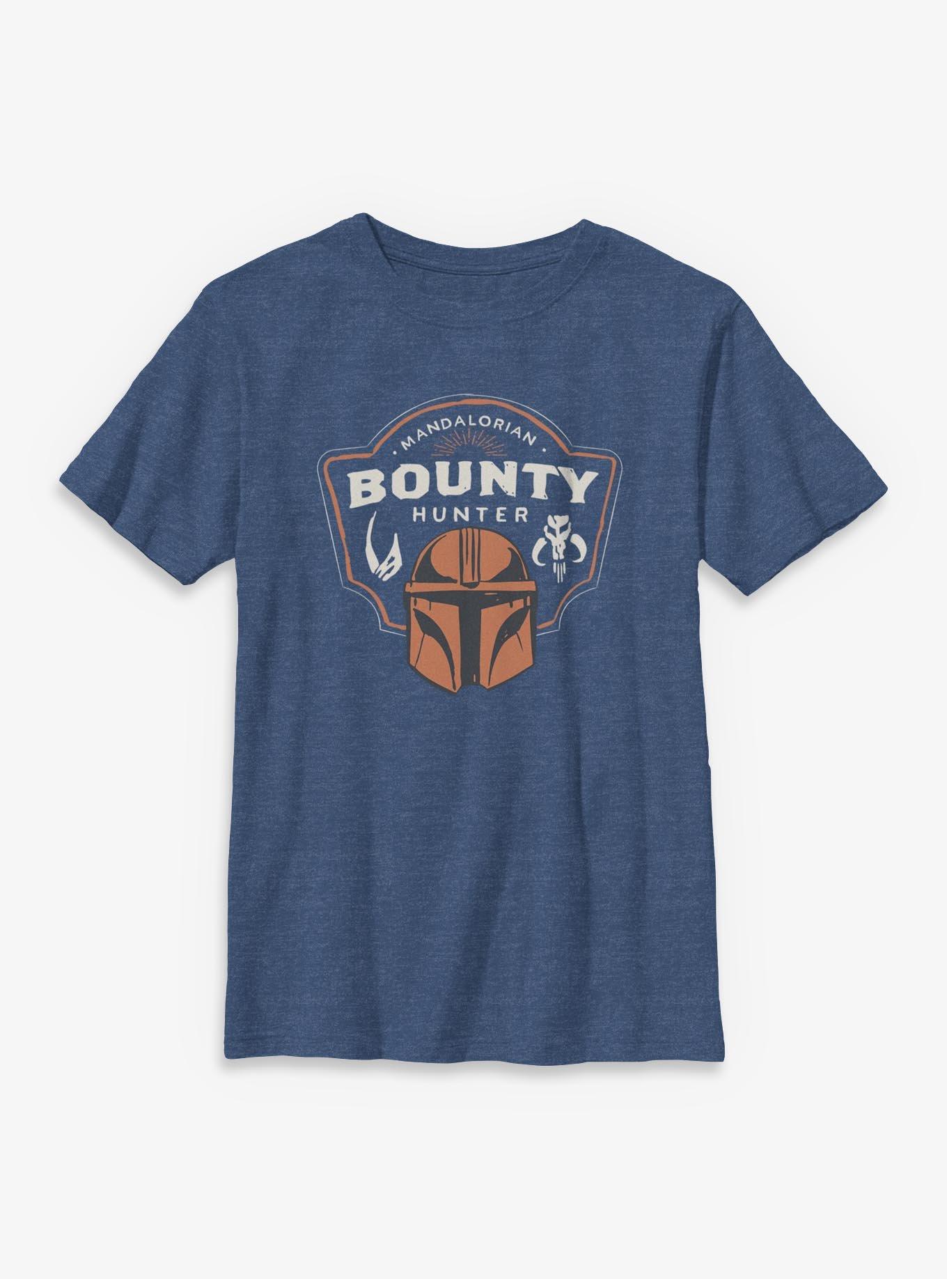 Star Wars: The Mandalorian And Grogu Mandalorian Bounty Hunter Crest Youth T-Shirt, , hi-res