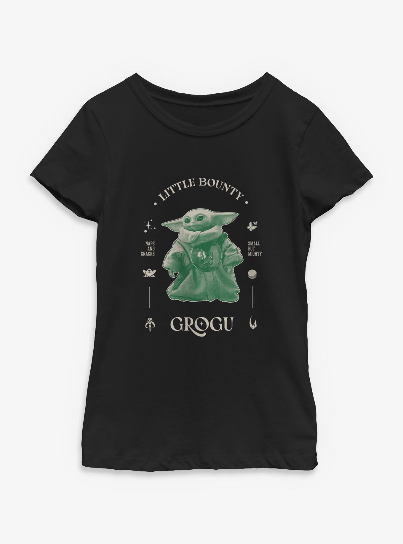 Star Wars: The Mandalorian And Grogu Little Bounty Grogu Profile Youth Girls T-Shirt, , hi-res