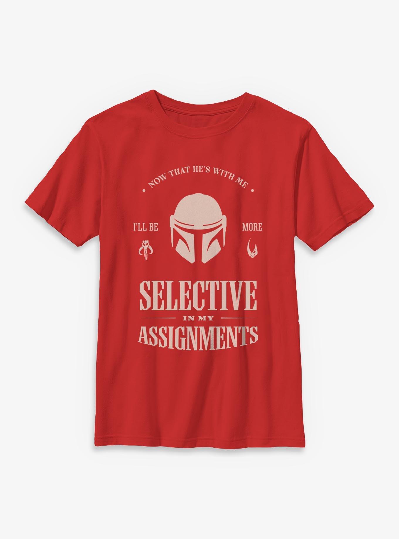Star Wars: The Mandalorian And Grogu Selective My Assignments Youth T-Shirt