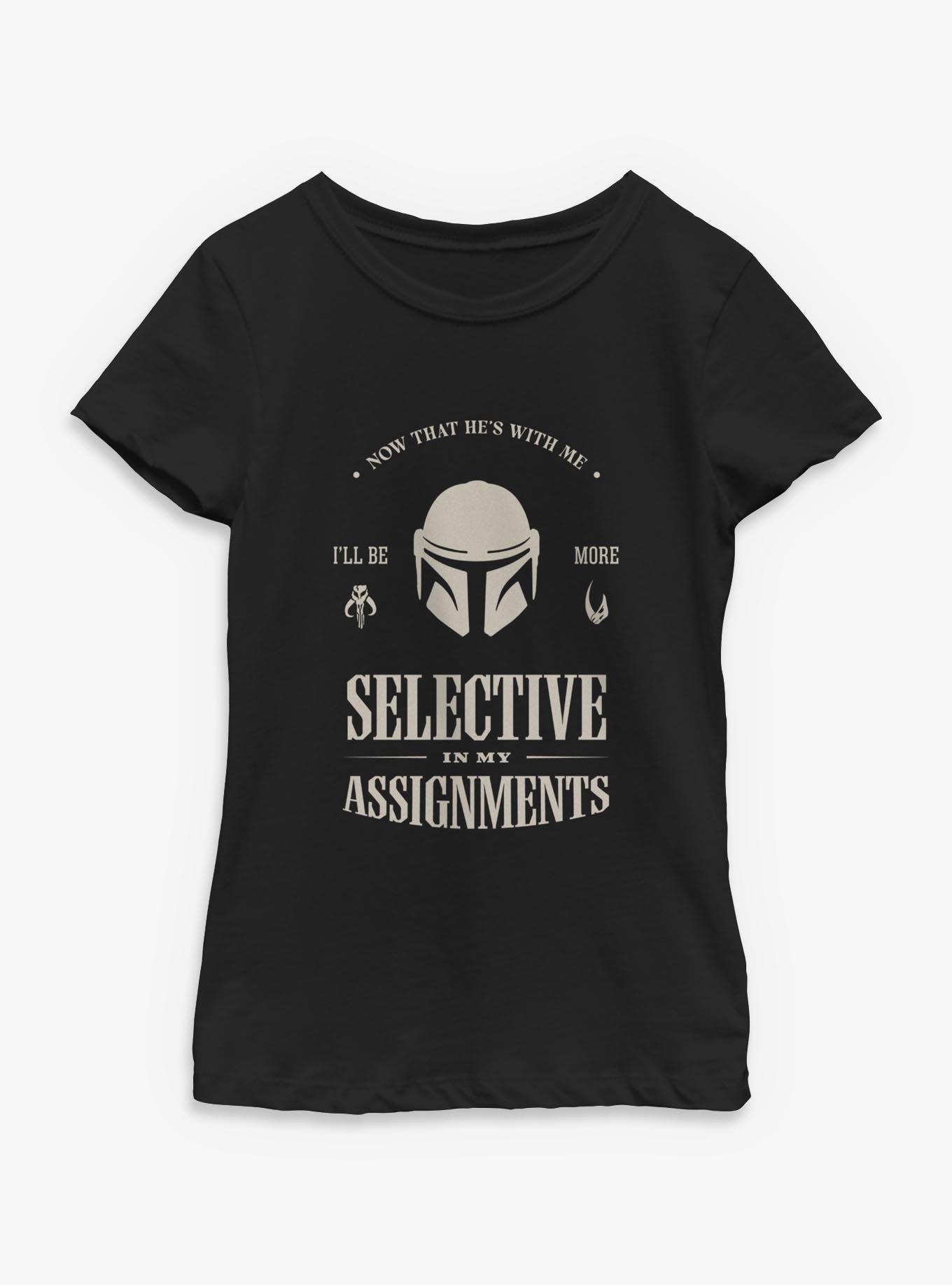 Star Wars: The Mandalorian And Grogu Selective In My Assignments Youth Girls T-Shirt, , hi-res