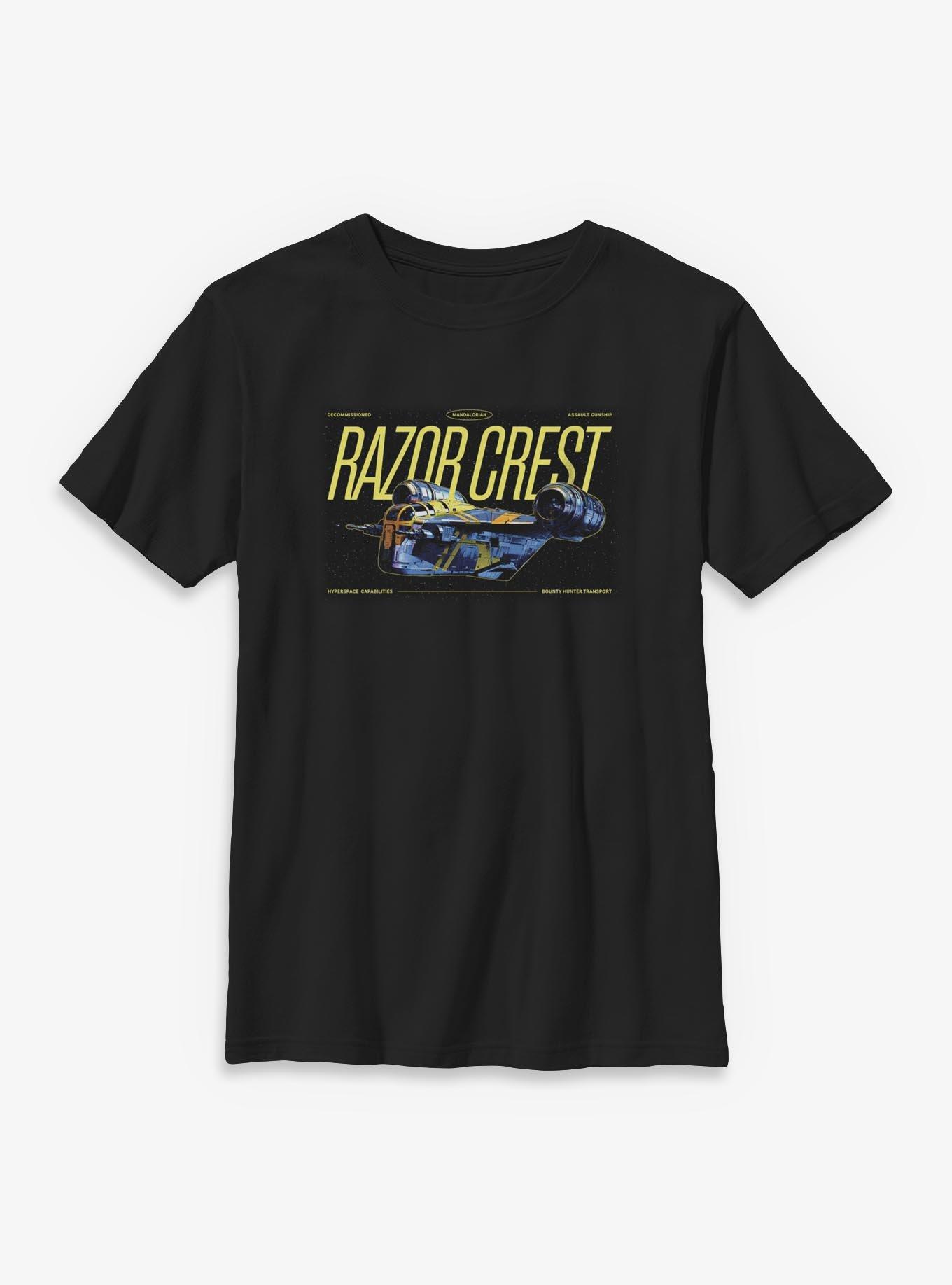 Star Wars: The Mandalorian And Grogu Razor Crest Galaxy Flight Youth T-Shirt, , hi-res