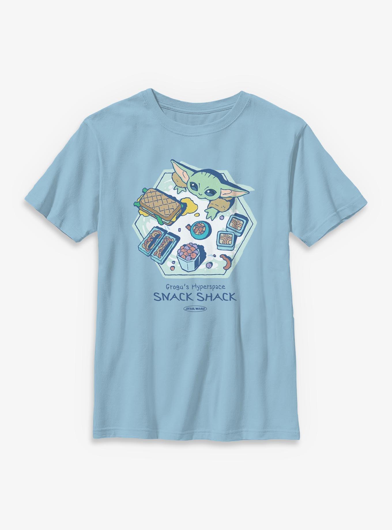 Star Wars: The Mandalorian And Grogu Grogu's Hyperspace Snack Shack Youth T-Shirt, , hi-res