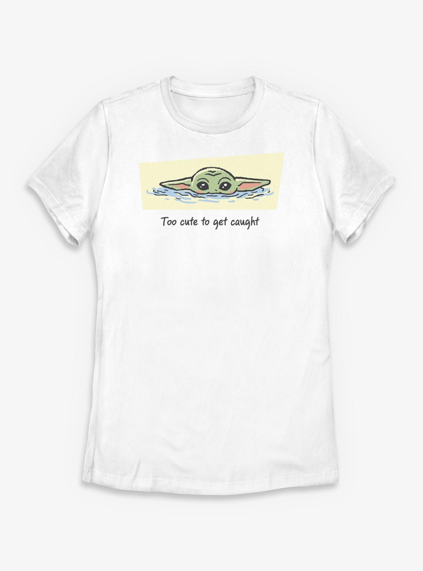 Star Wars: The Mandalorian And Grogu Too Cute To Get Caught Grogu Womens T-Shirt, , hi-res