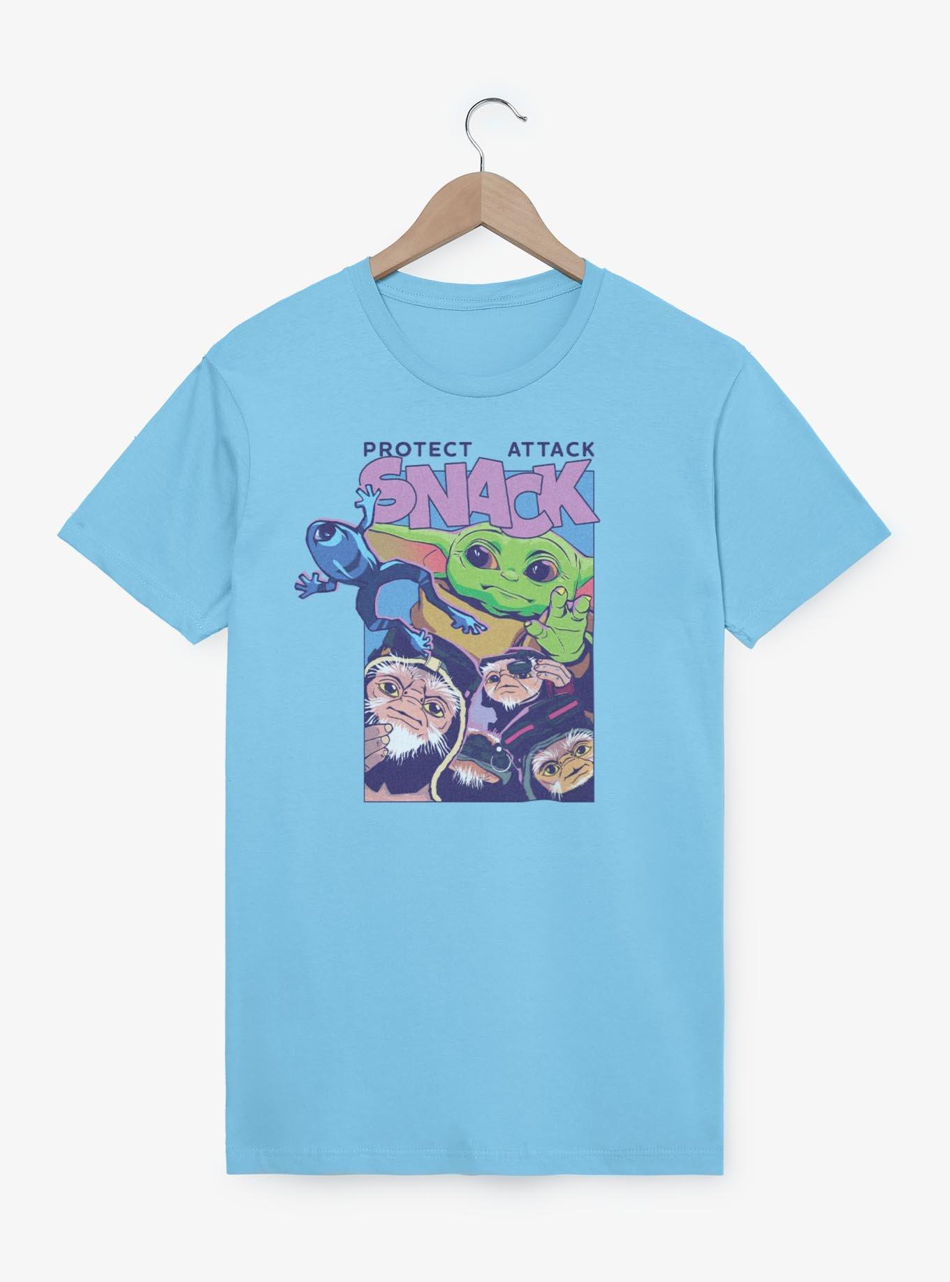 Star Wars: The Mandalorian And Grogu Grogu Protect Attack Snack T-Shirt, , hi-res