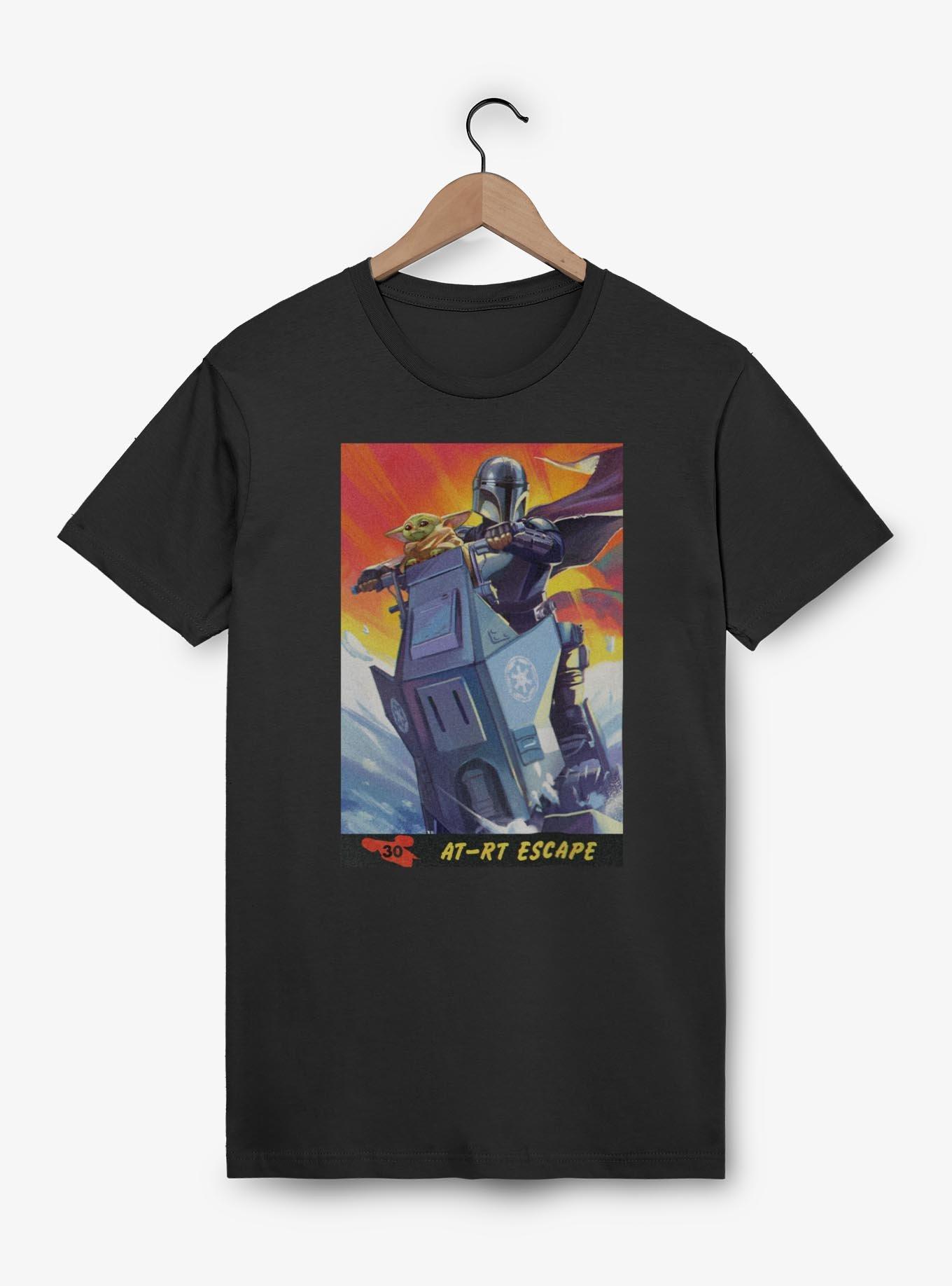 Star Wars: The Mandalorian And Grogu AT RT Escape The Mandalorian & Grogu Card Style T-Shirt, , hi-res