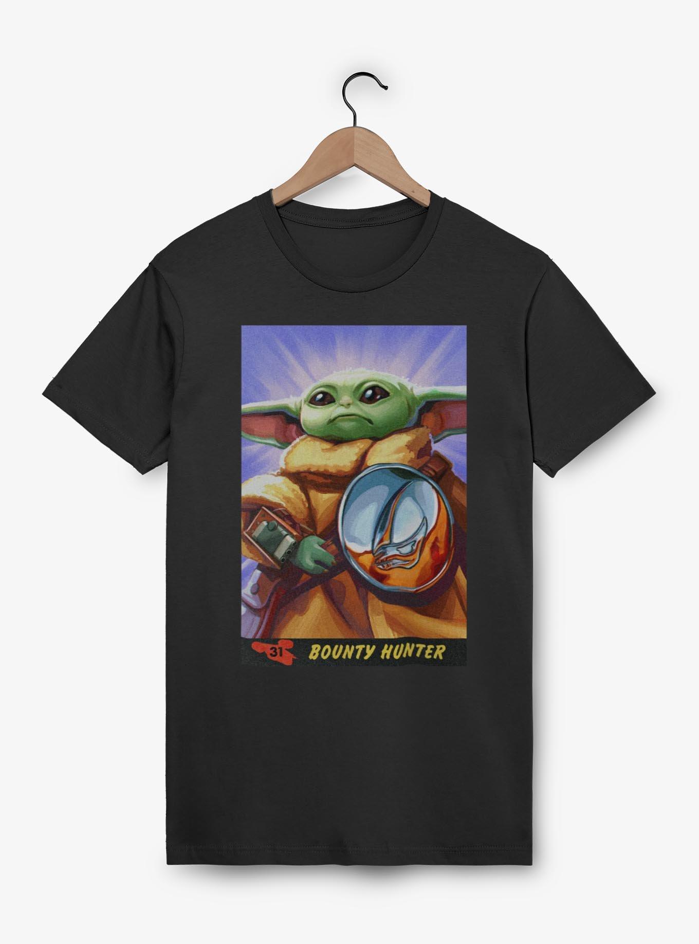 Star Wars: The Mandalorian And Grogu Bounty Hunter Grogu Card Style T-Shirt, , hi-res