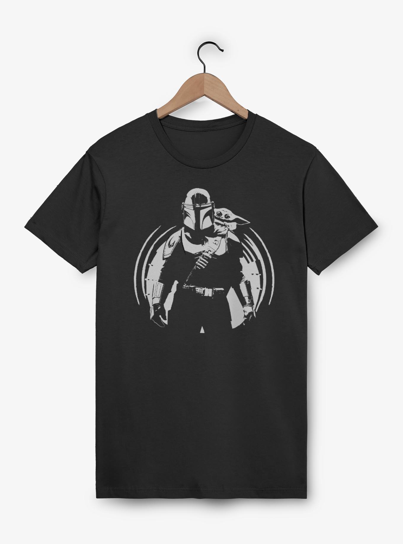 Star Wars: The Mandalorian And Grogu The Mandalorian and Grogu Silhouette Icon T-Shirt, , hi-res