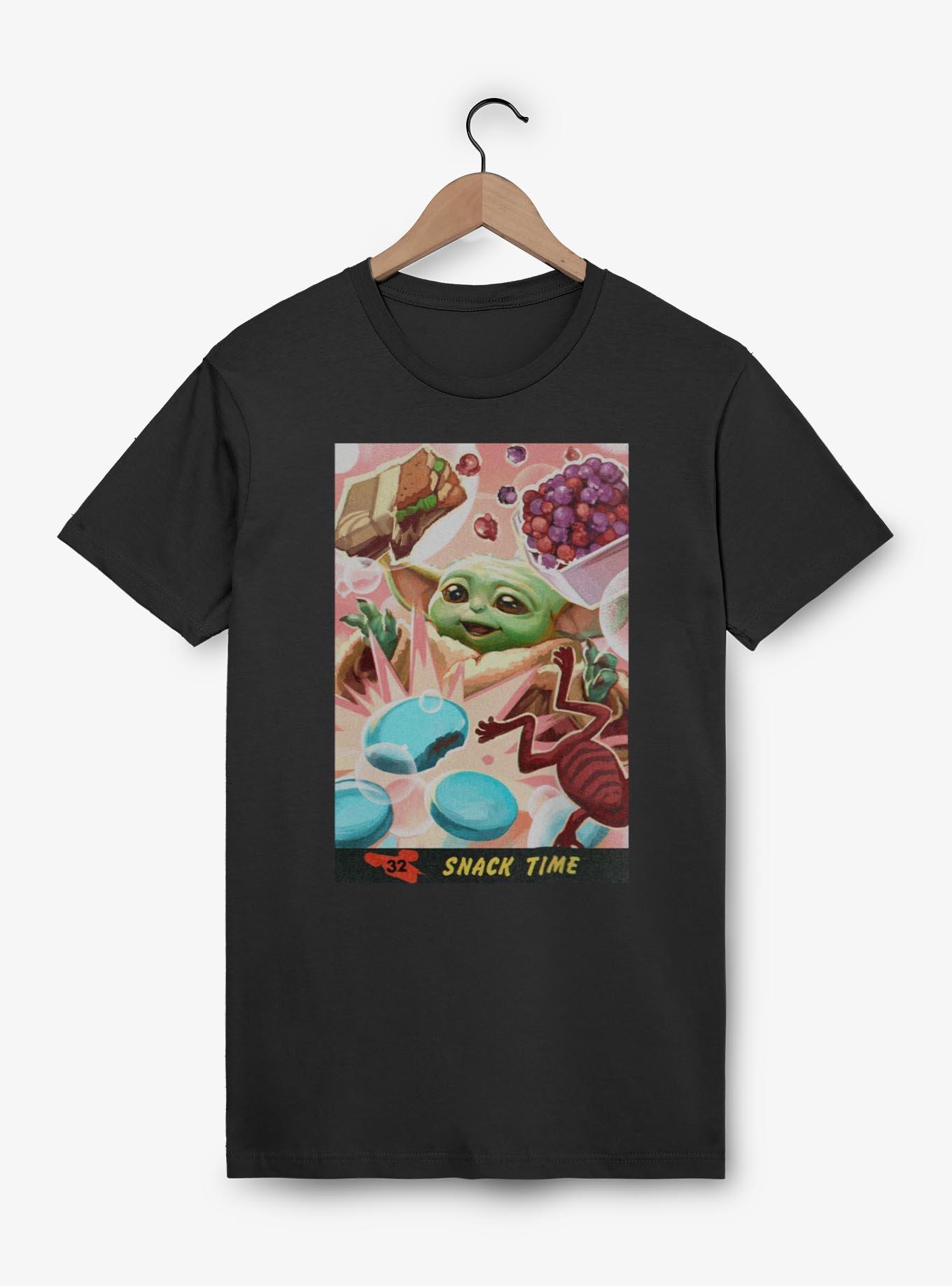 Star Wars: The Mandalorian And Grogu Snack Time Grogu Card Style T-Shirt, , hi-res