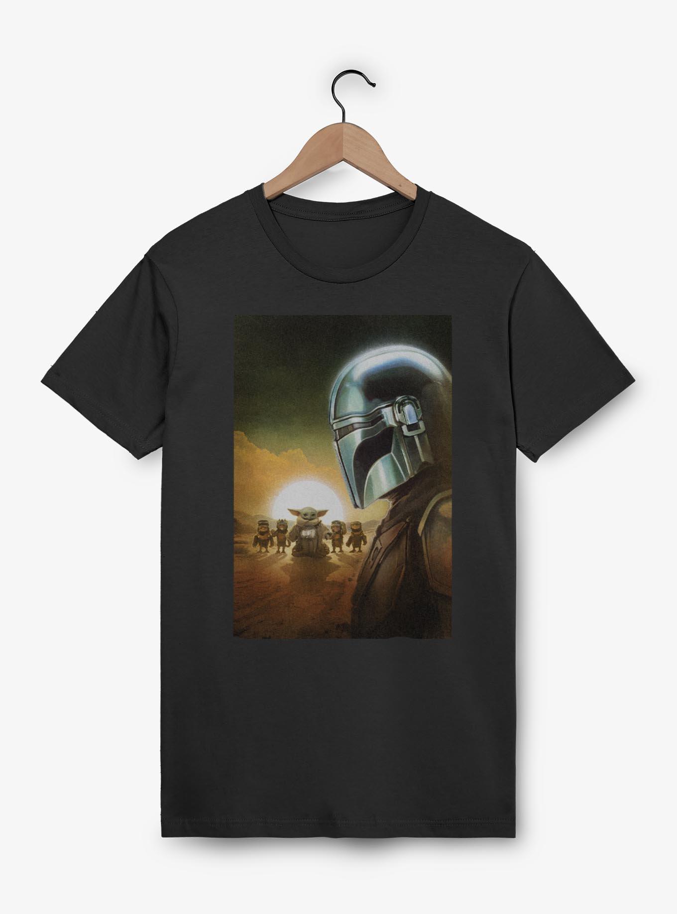 Star Wars: The Mandalorian And Grogu Most Wanted Poster T-Shirt, , hi-res