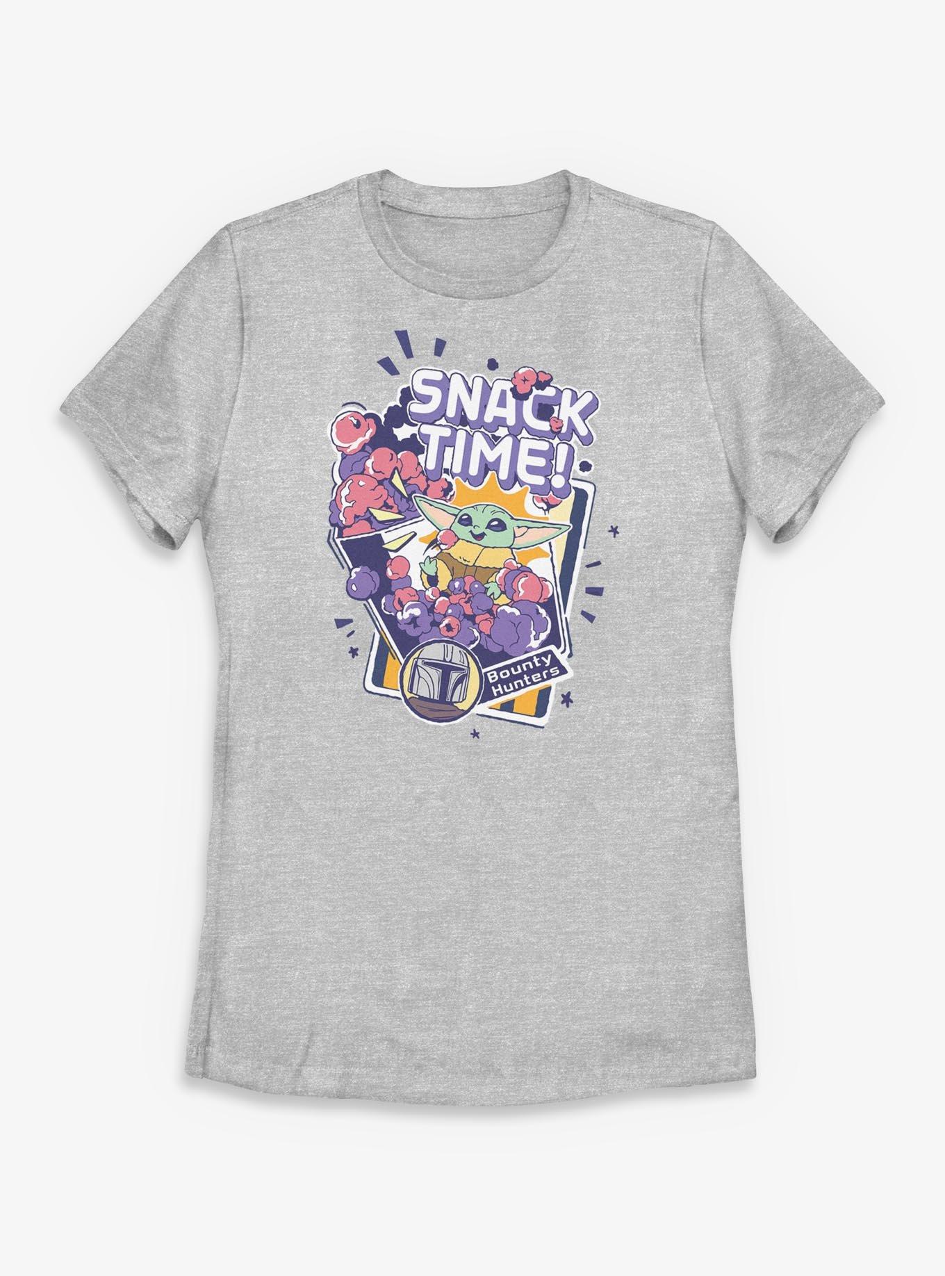 Star Wars: The Mandalorian And Grogu Snack Time Bounty Hunters Womens T-Shirt