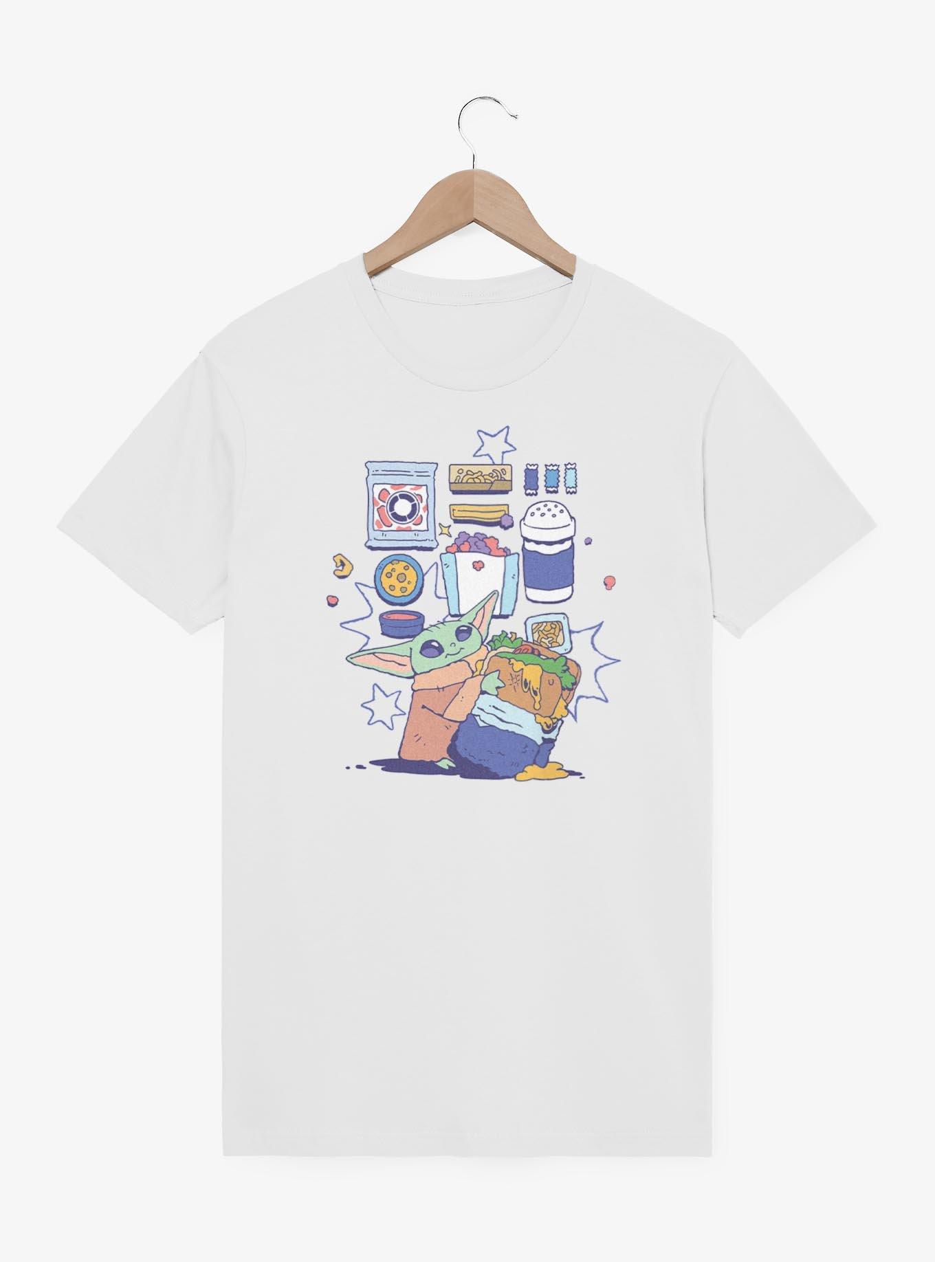 Star Wars: The Mandalorian And Grogu Grogu Enjoying Snacks T-Shirt, , hi-res