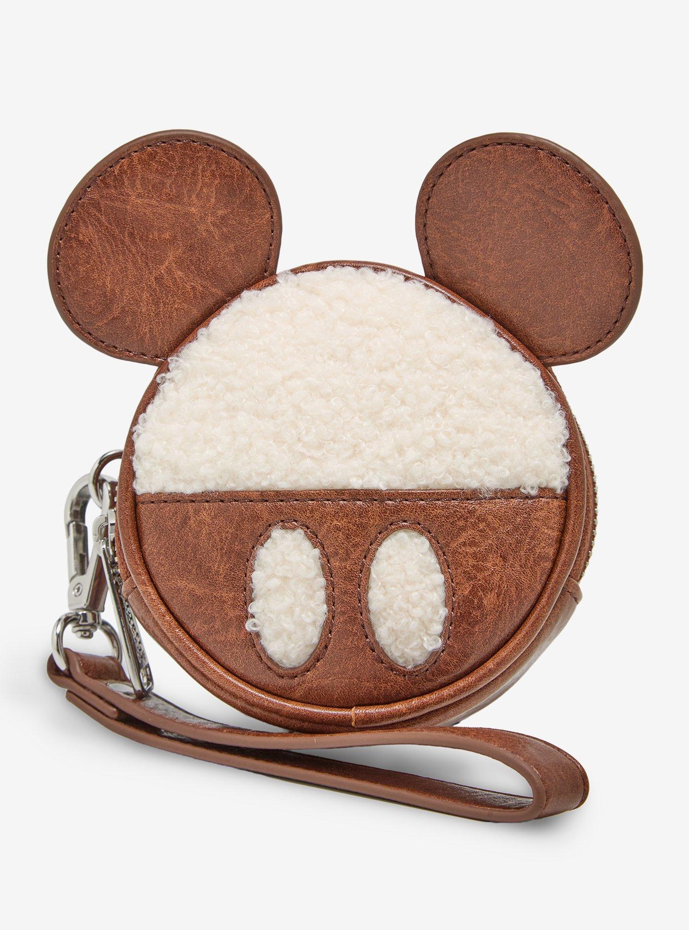 Loungefly Disney Mickey Mouse Sherpa Figural Coin Purse - BoxLuch Exclusive