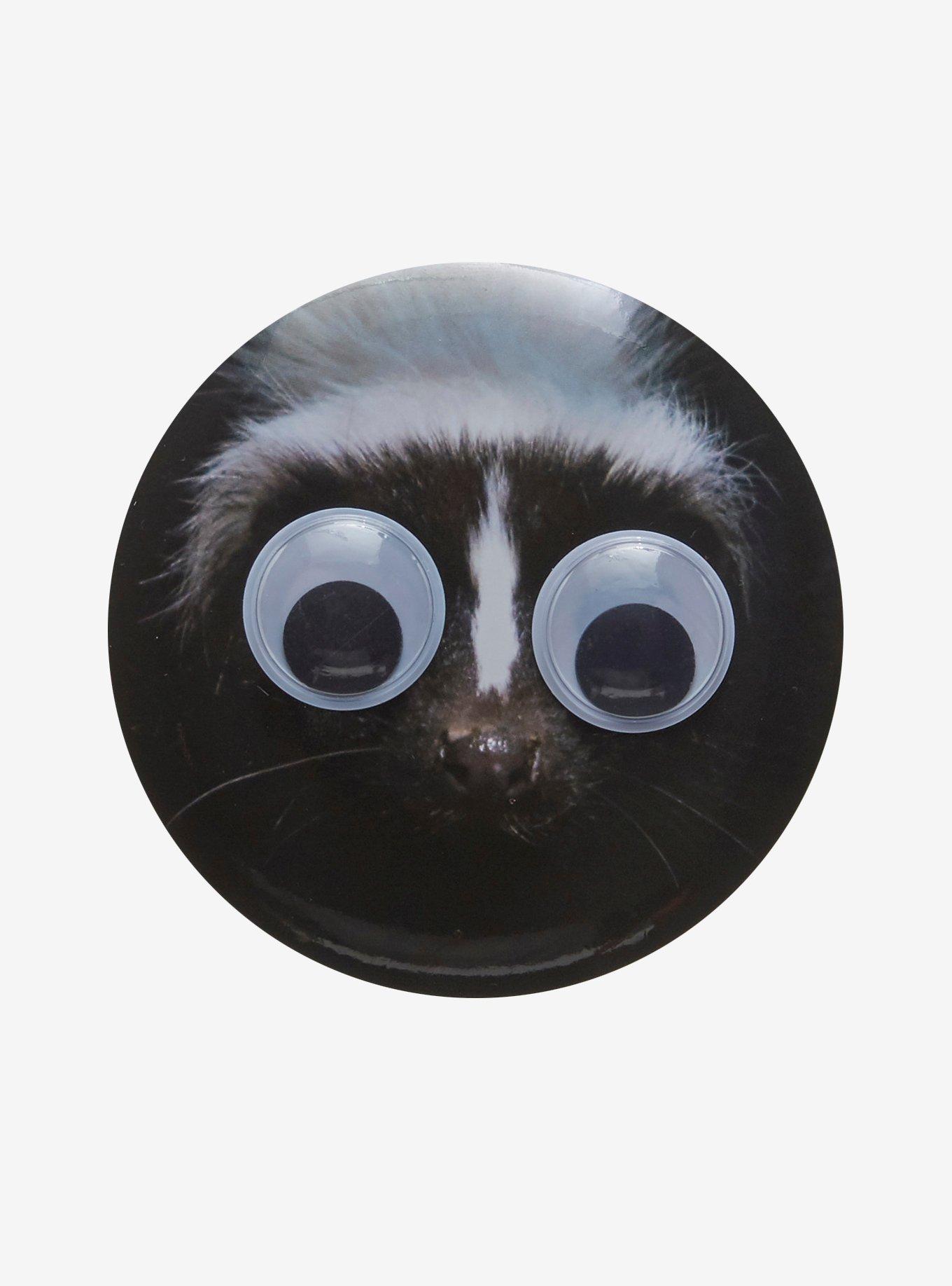 Skunk Googly Eyes 3 Inch Button, , hi-res