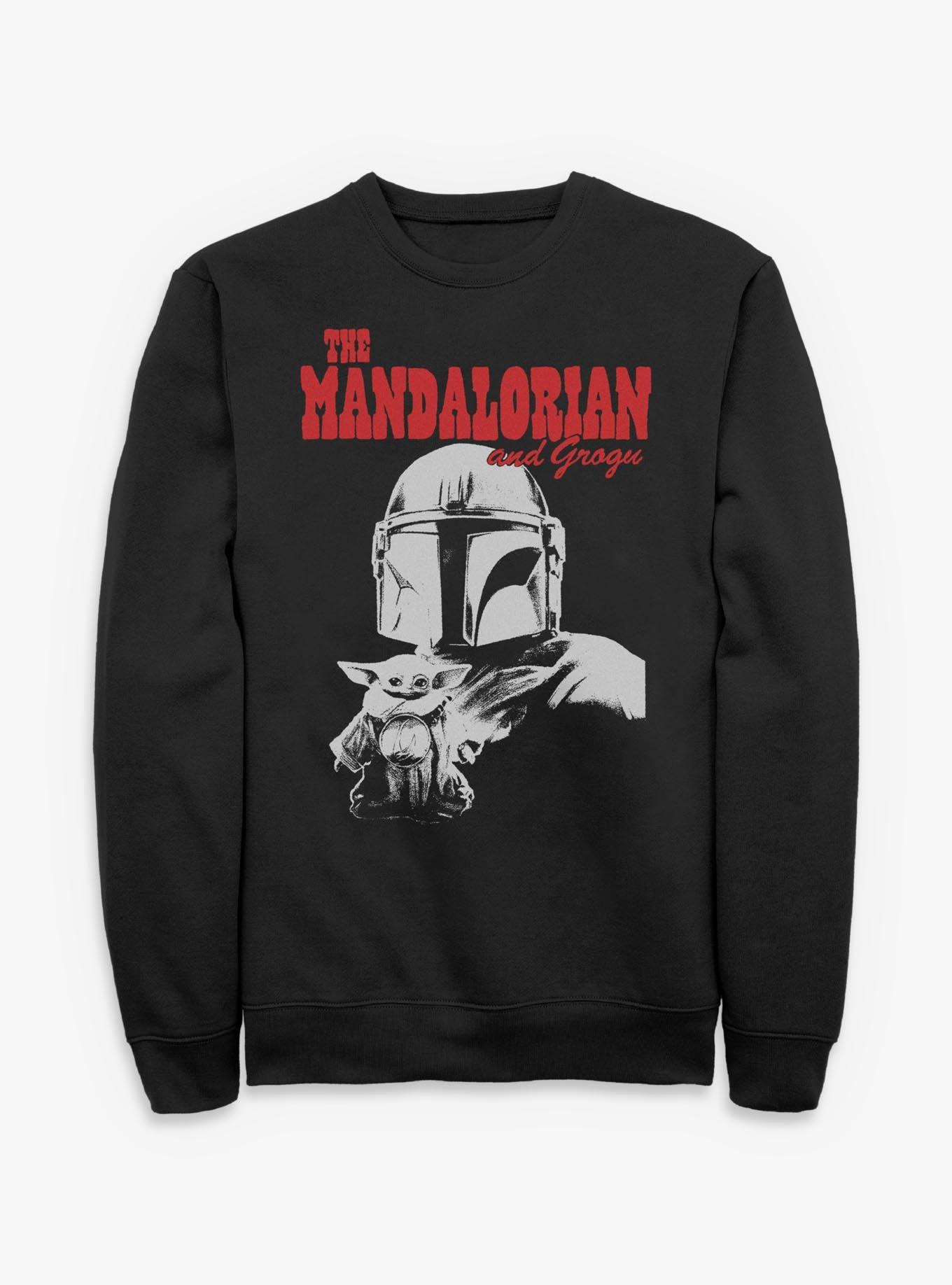 Star Wars: The Mandalorian And Grogu The Mandalorian & Grogu Duo Hunters Sweatshirt Box Lunch Exclusive, , hi-res