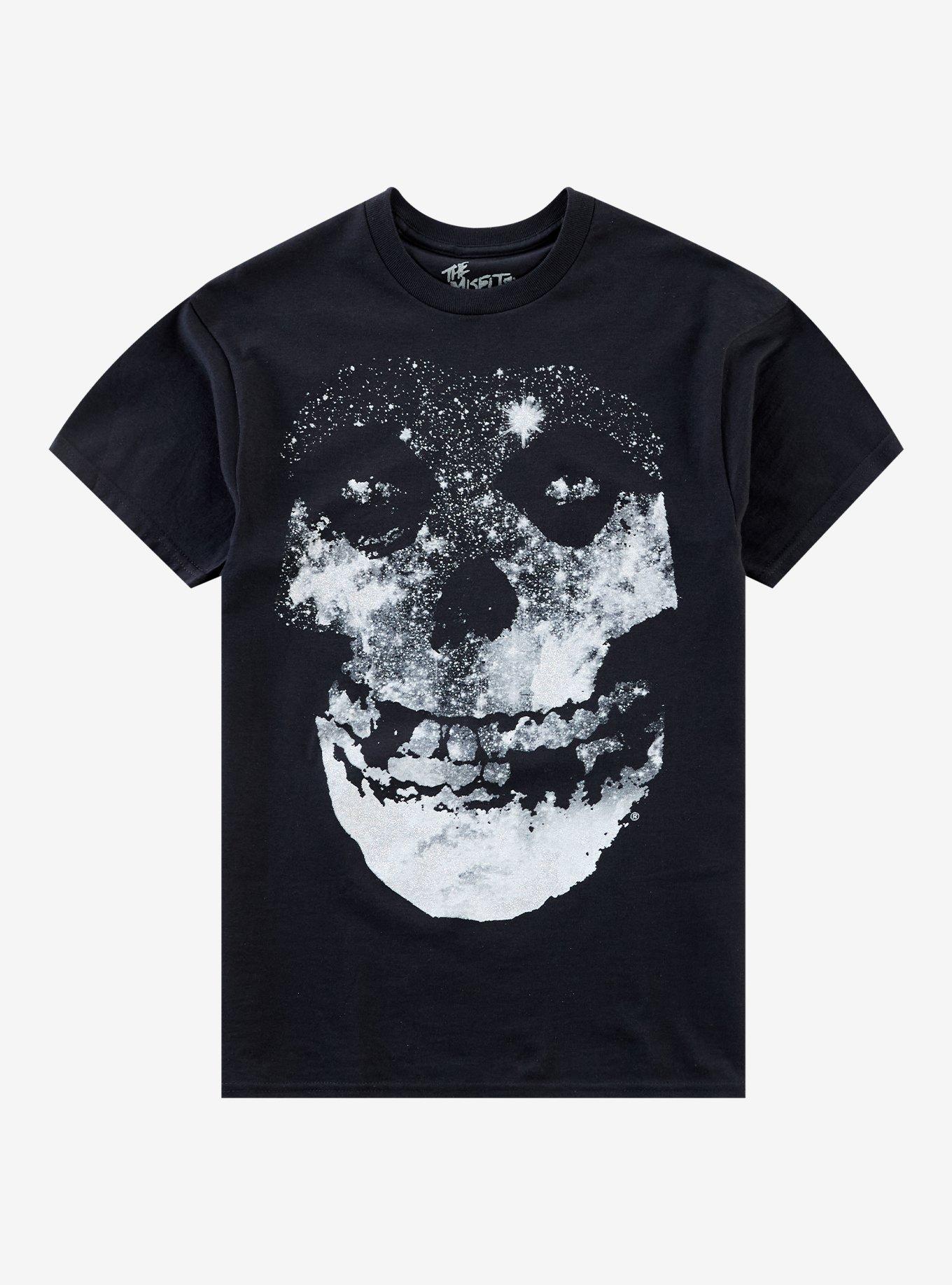 Misfits Glitter Fiend Skull T-Shirt, , hi-res