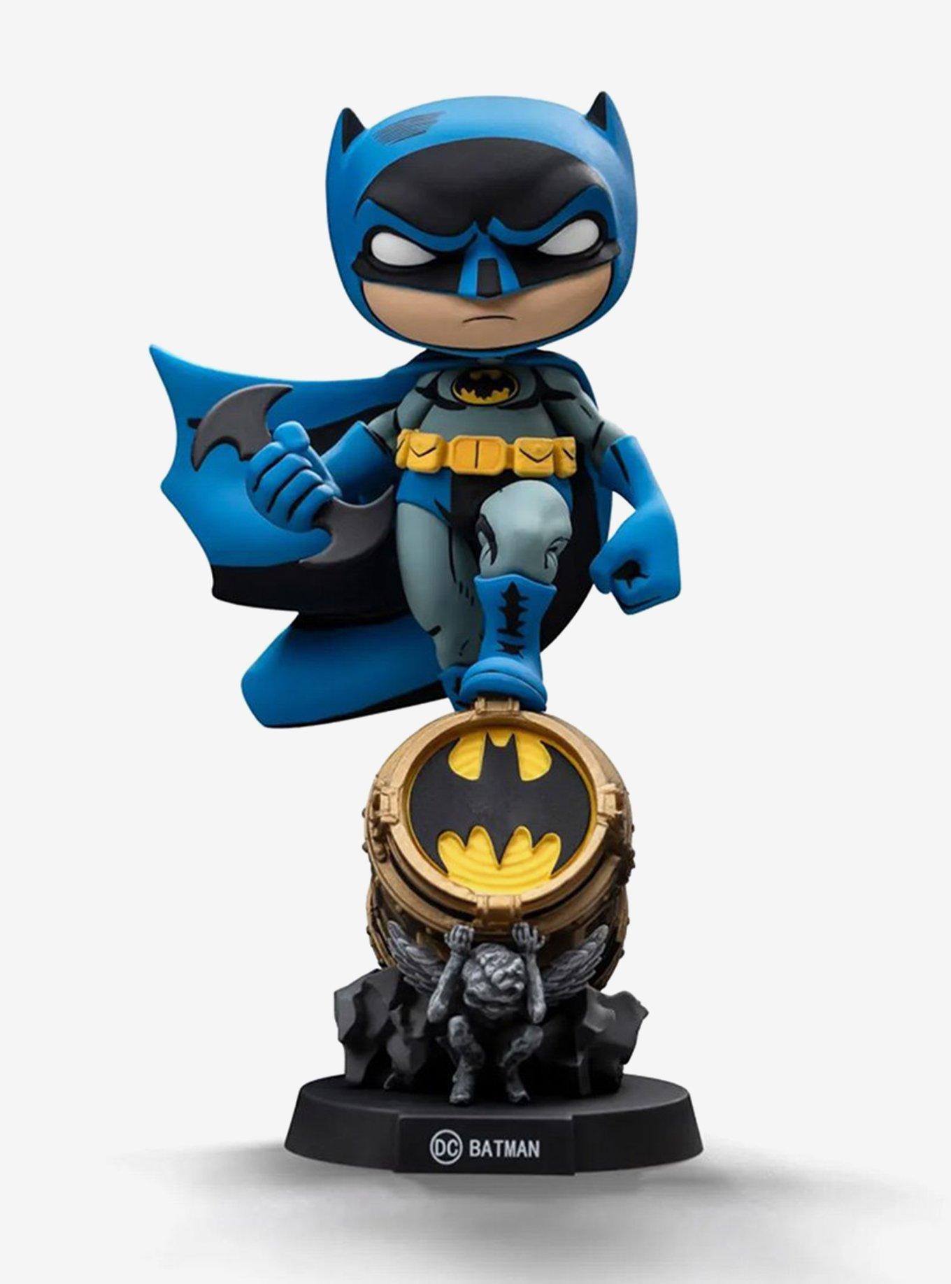 Iron Studios DC Comics MiniCo Batman on Bat-Signal (Blue Variant) Figure, , hi-res