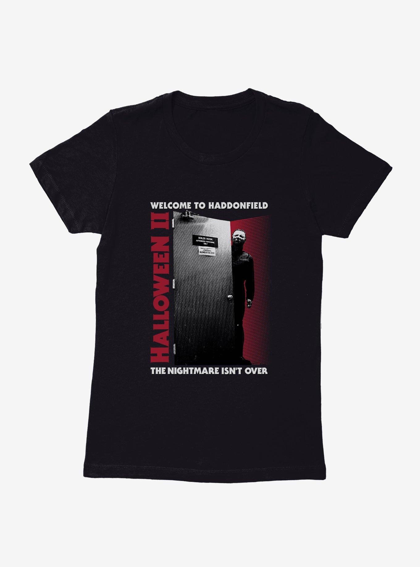 Halloween II Welcome To Haddonfield Womens T-Shirt, BLACK, hi-res
