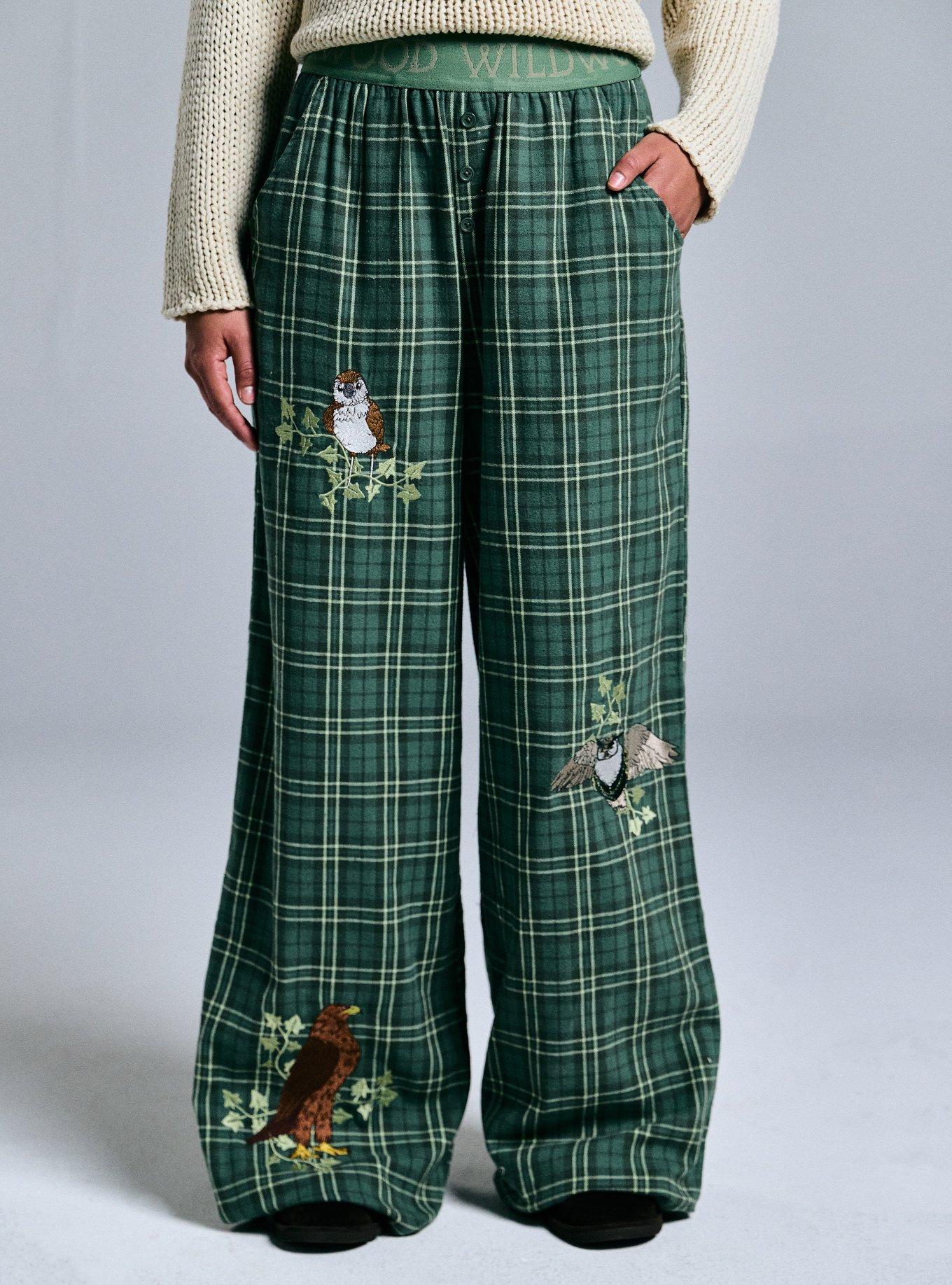 Wildwood Bird Plaid Girls Lounge Pants
