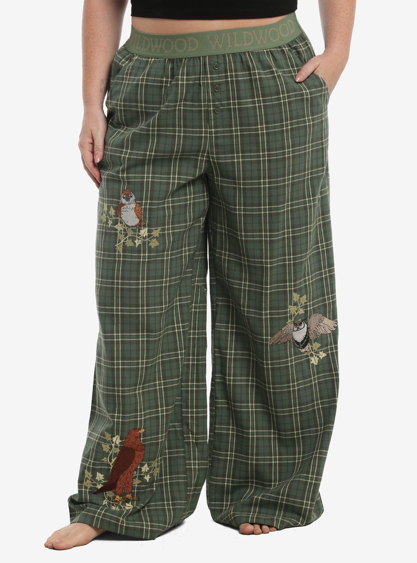 Wildwood Bird Plaid Girls Lounge Pants Plus Size