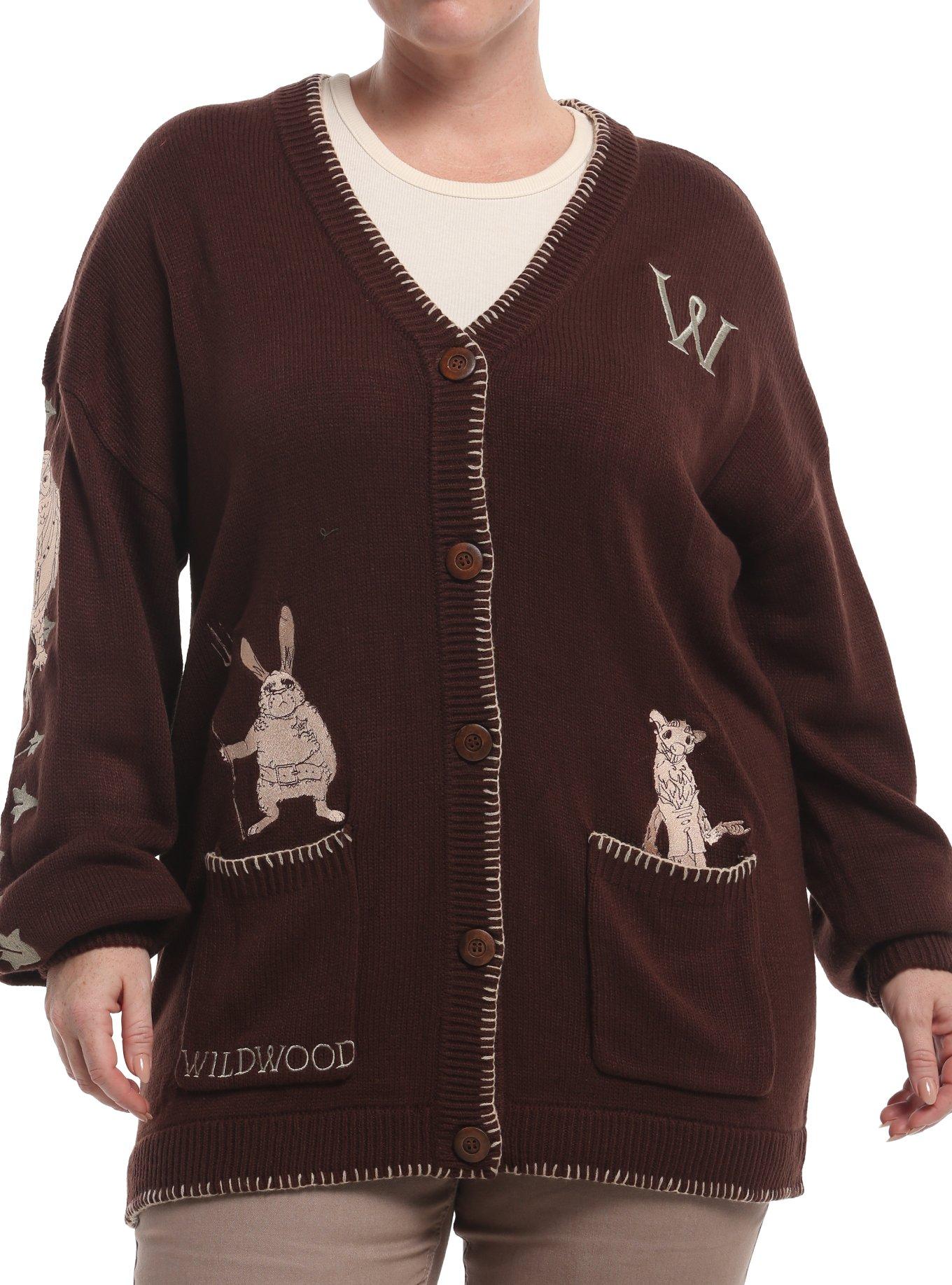 Wildwood Animal Stitch Girls Cardigan Plus Size