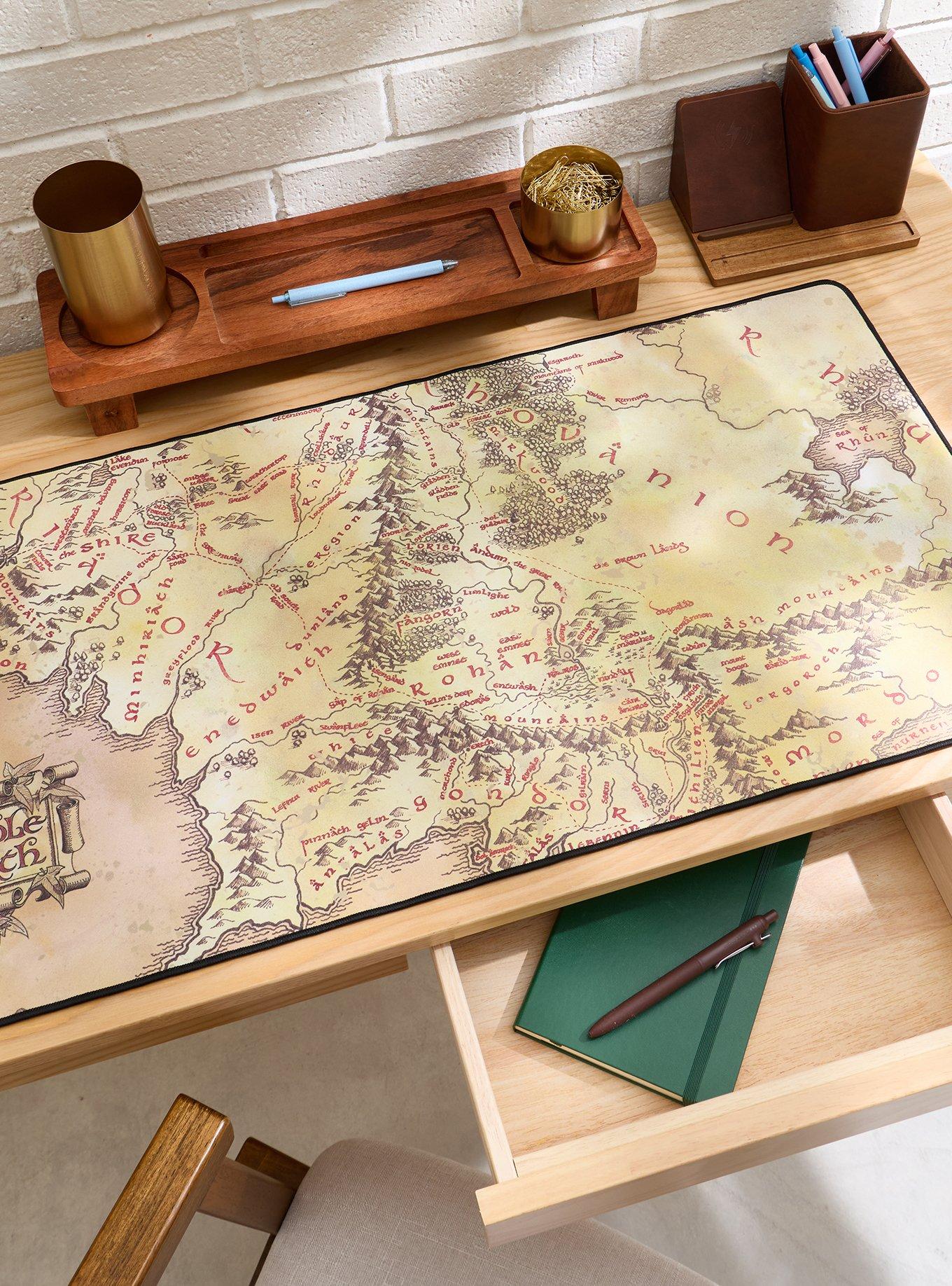 The Lord of The Rings Middle-earth Map Desk Mat - BoxLunch Exclusive, , hi-res