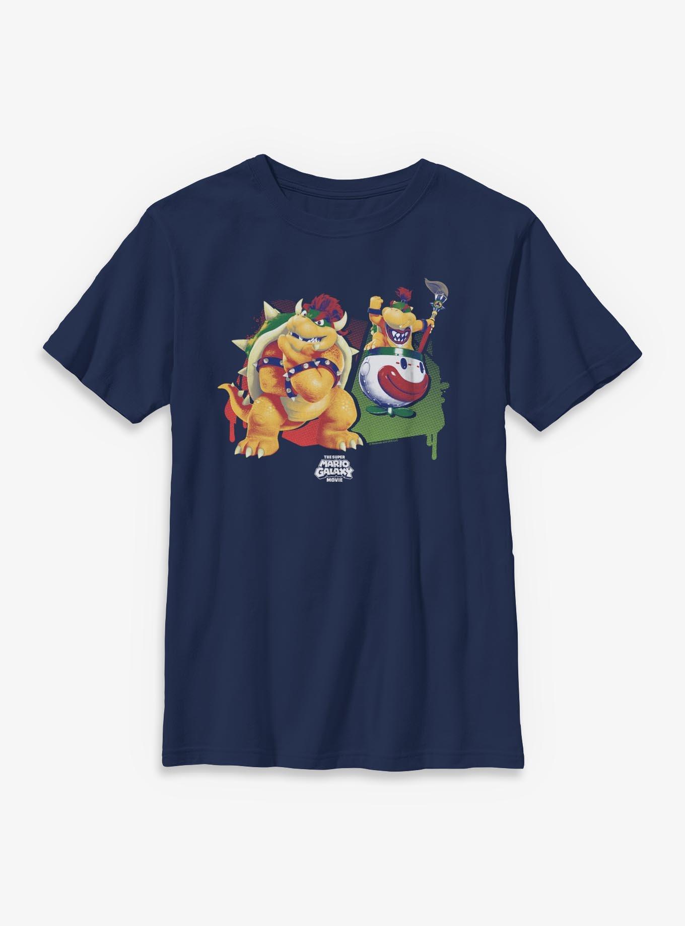 The Super Mario Galaxy Movie Bowser And Bowser Jr. Youth T-Shirt, , hi-res