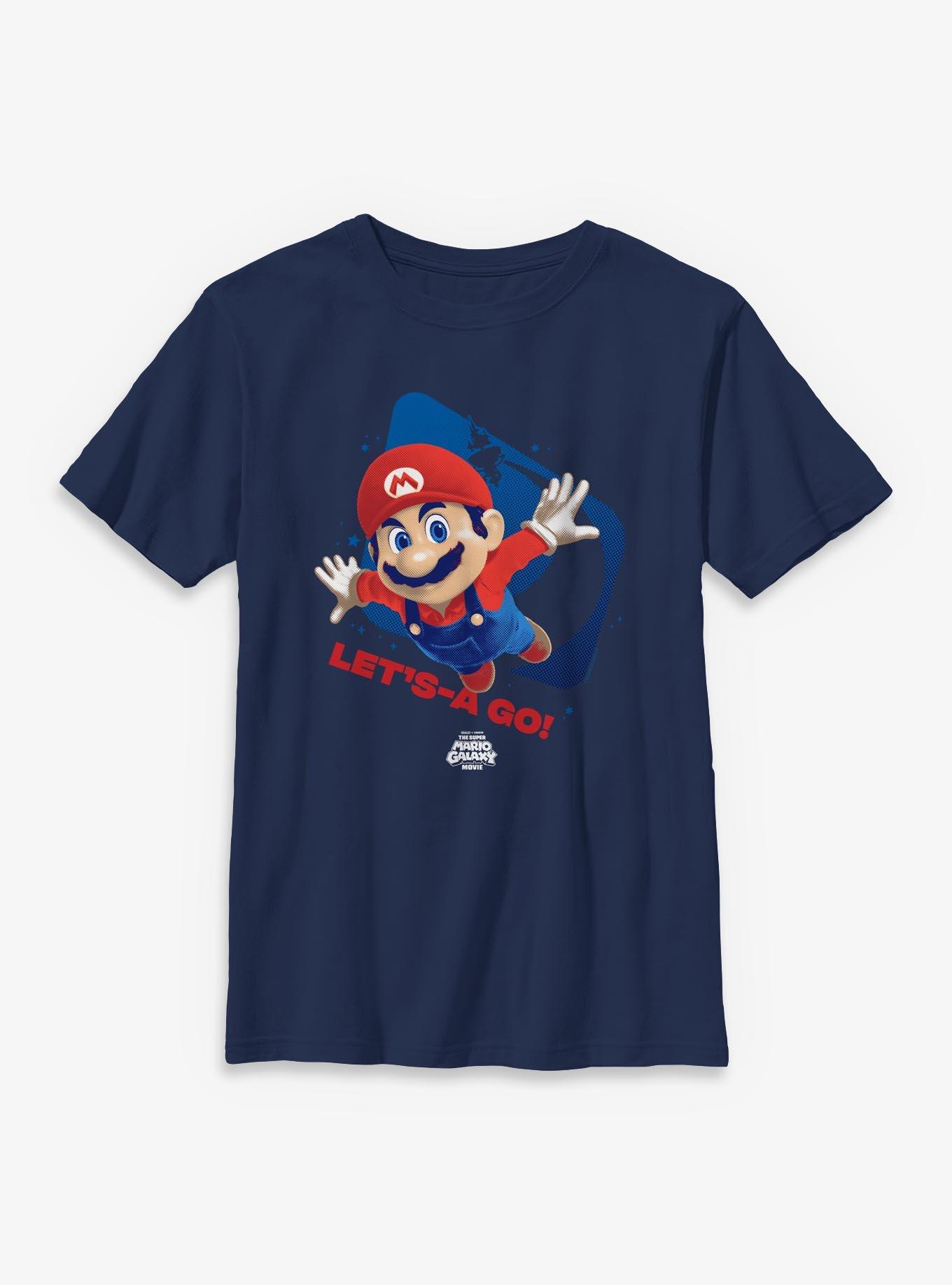 The Super Mario Galaxy Movie Let's-A Go Youth T-Shirt, , hi-res