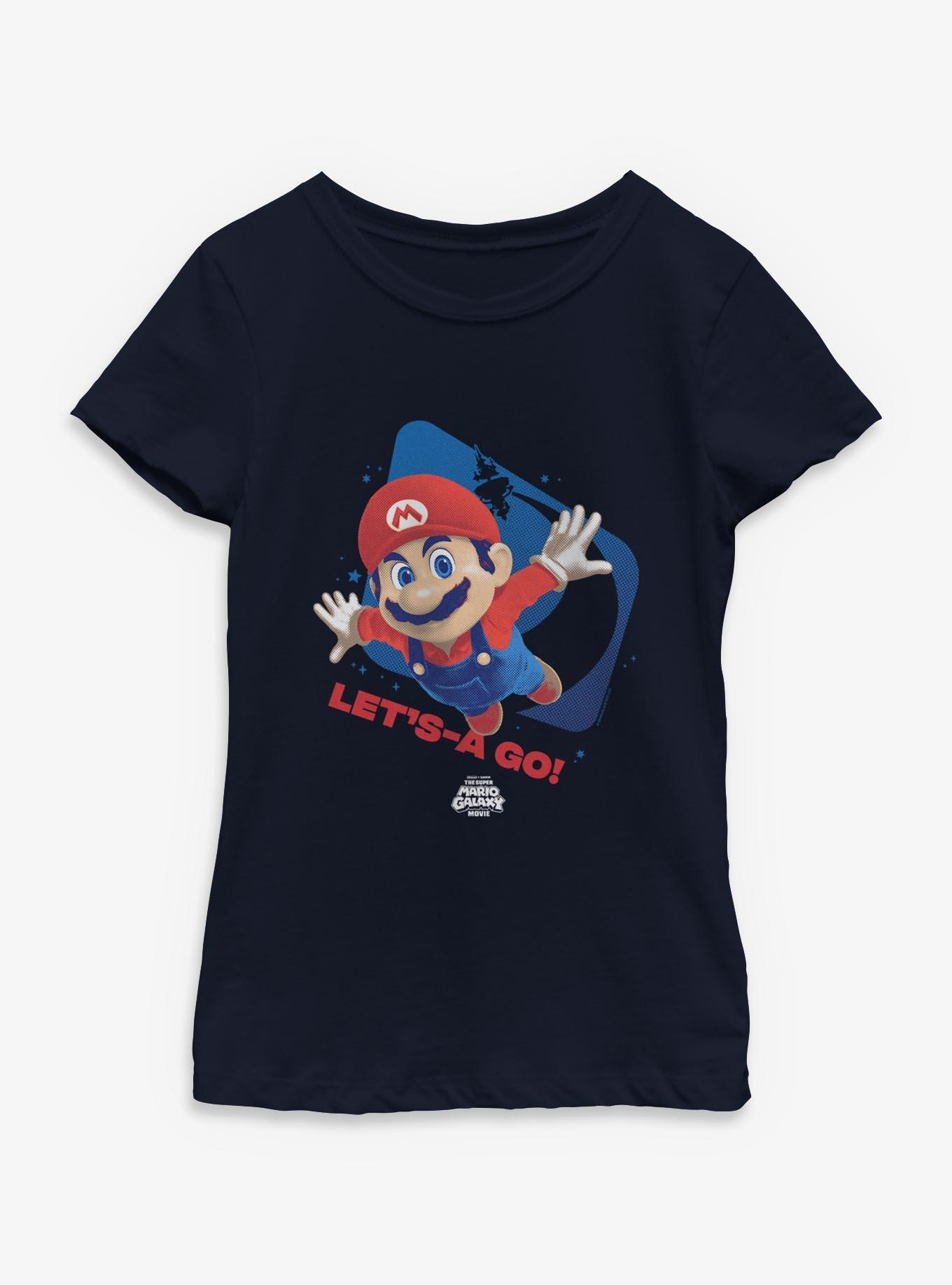 The Super Mario Galaxy Movie Let's-A Go Youth Girls T-Shirt, , hi-res